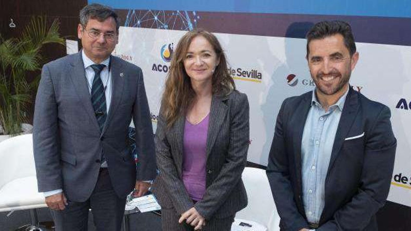Pablo Mansilla, Magdalena Trillo y Melchor Conde.