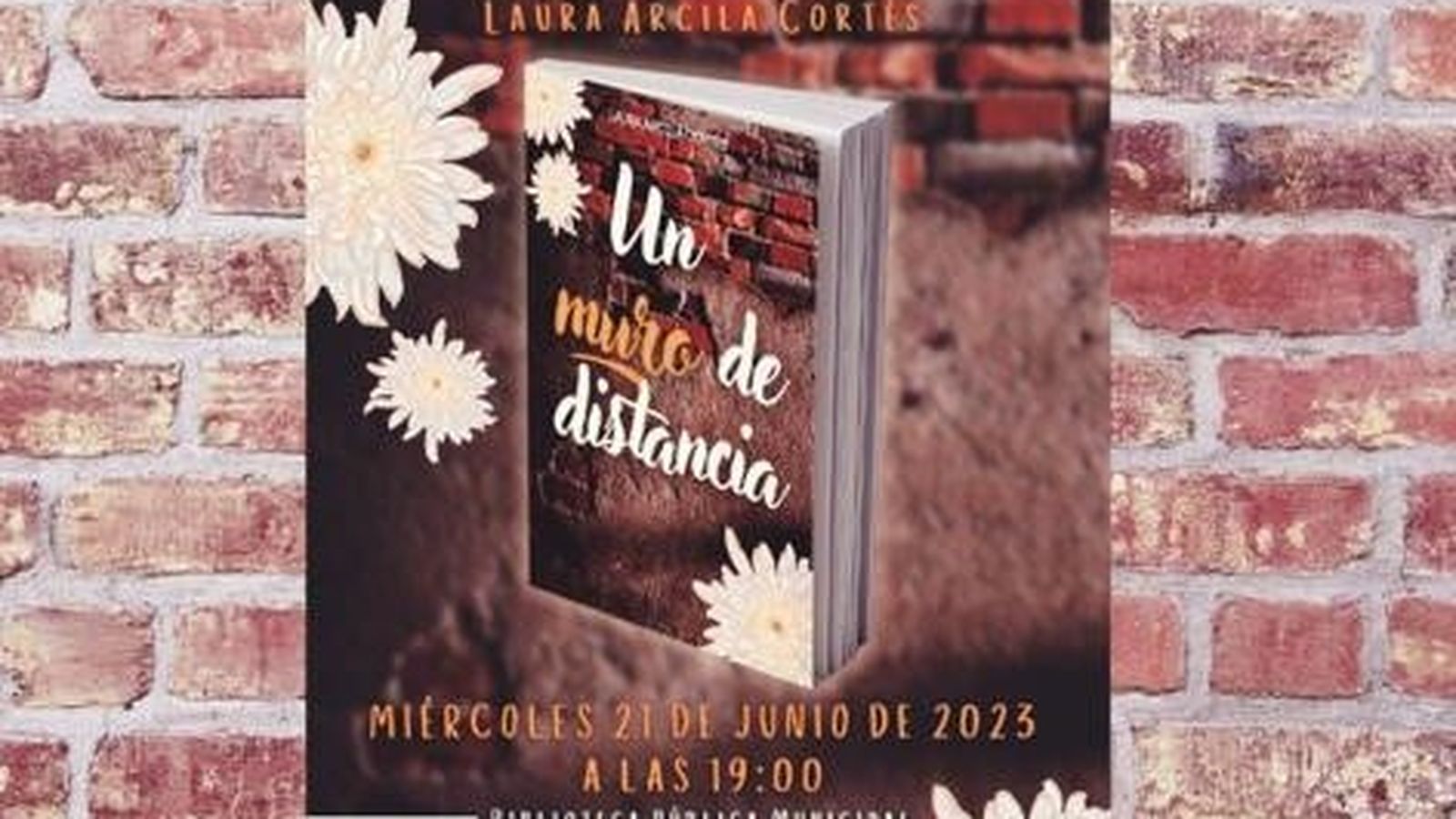 El cartel anunciador de la presentación del libro.