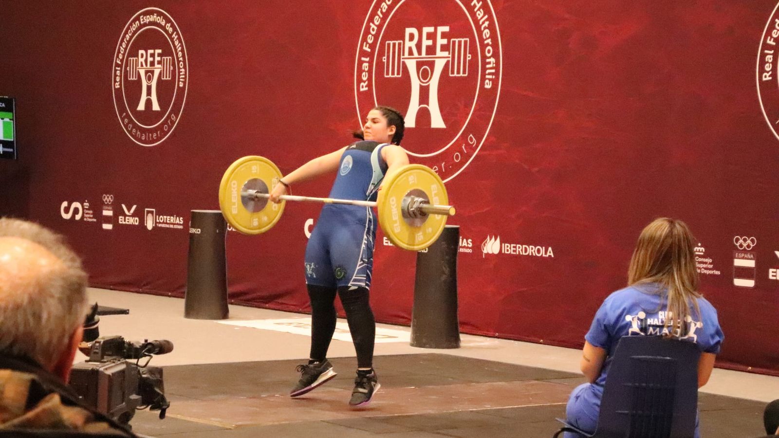Una de las competidoras, Mónica Esparragosa, durante su participación en el campeonato