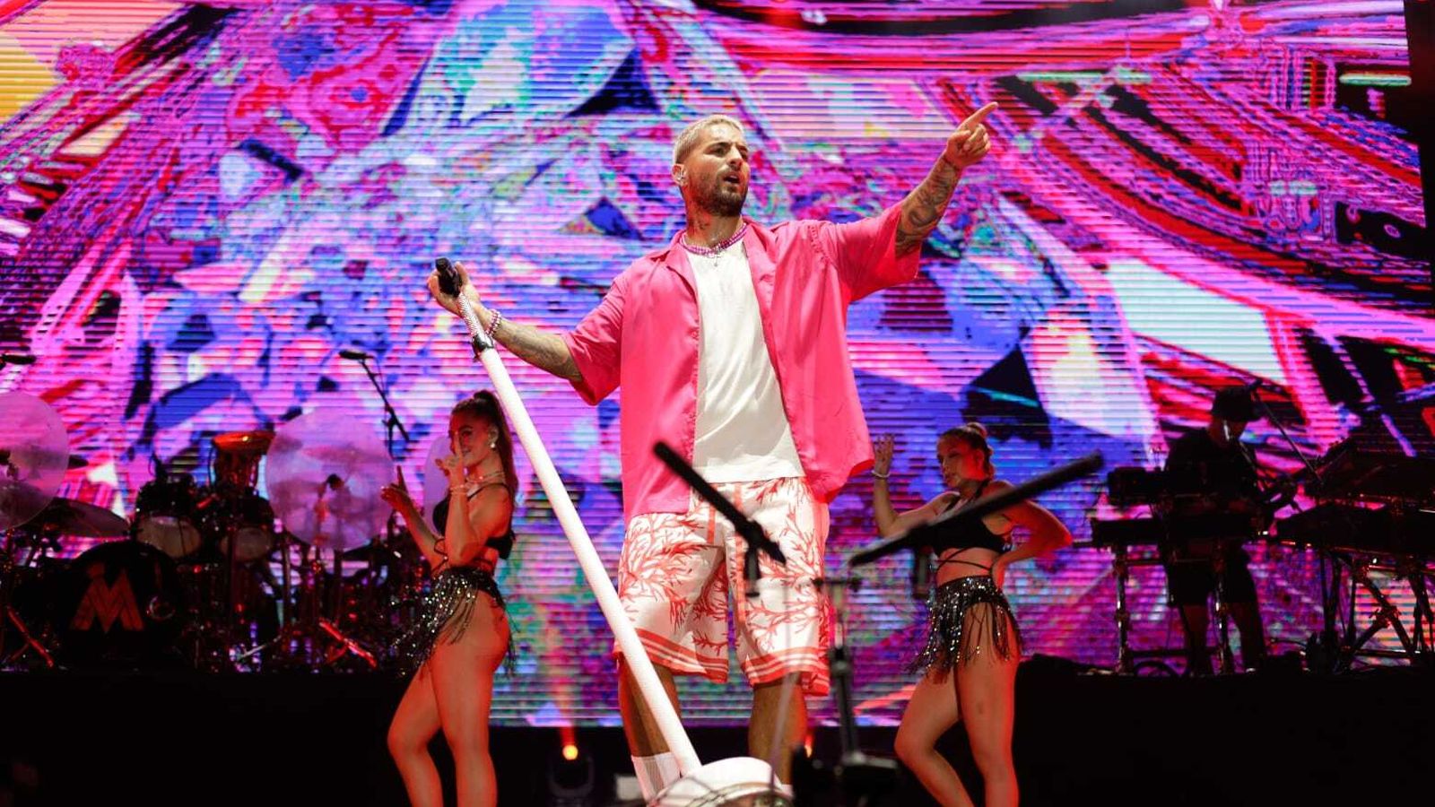 Maluma en su concierto en Chiclana.