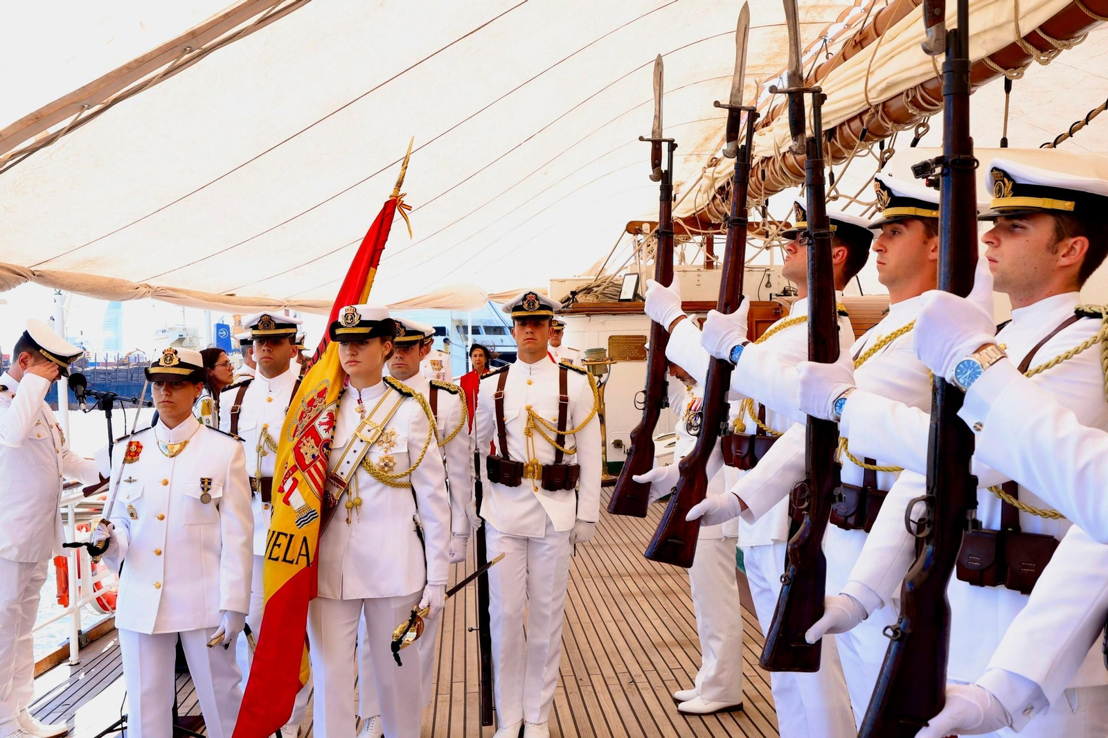 Las imágenes del viaje de la Princesa Leonor en el 'Juan Sebastián de Elcano'
