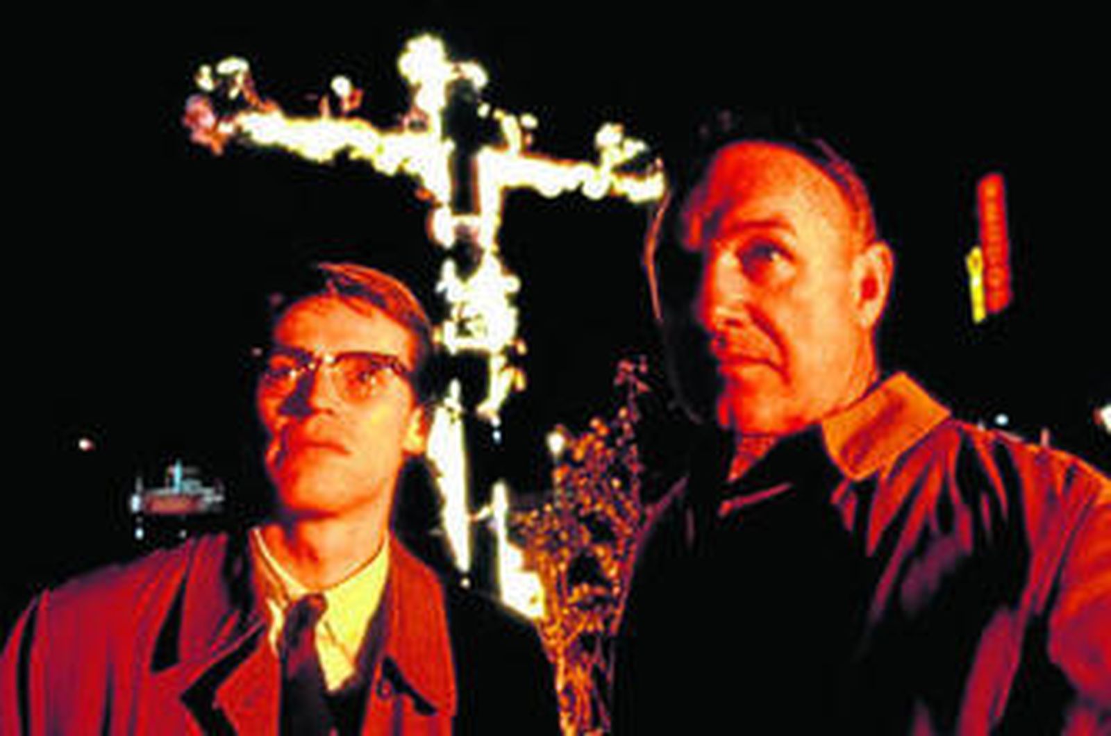 Gene Hackman y Willem Dafoe en 'Arde Mississippi'.