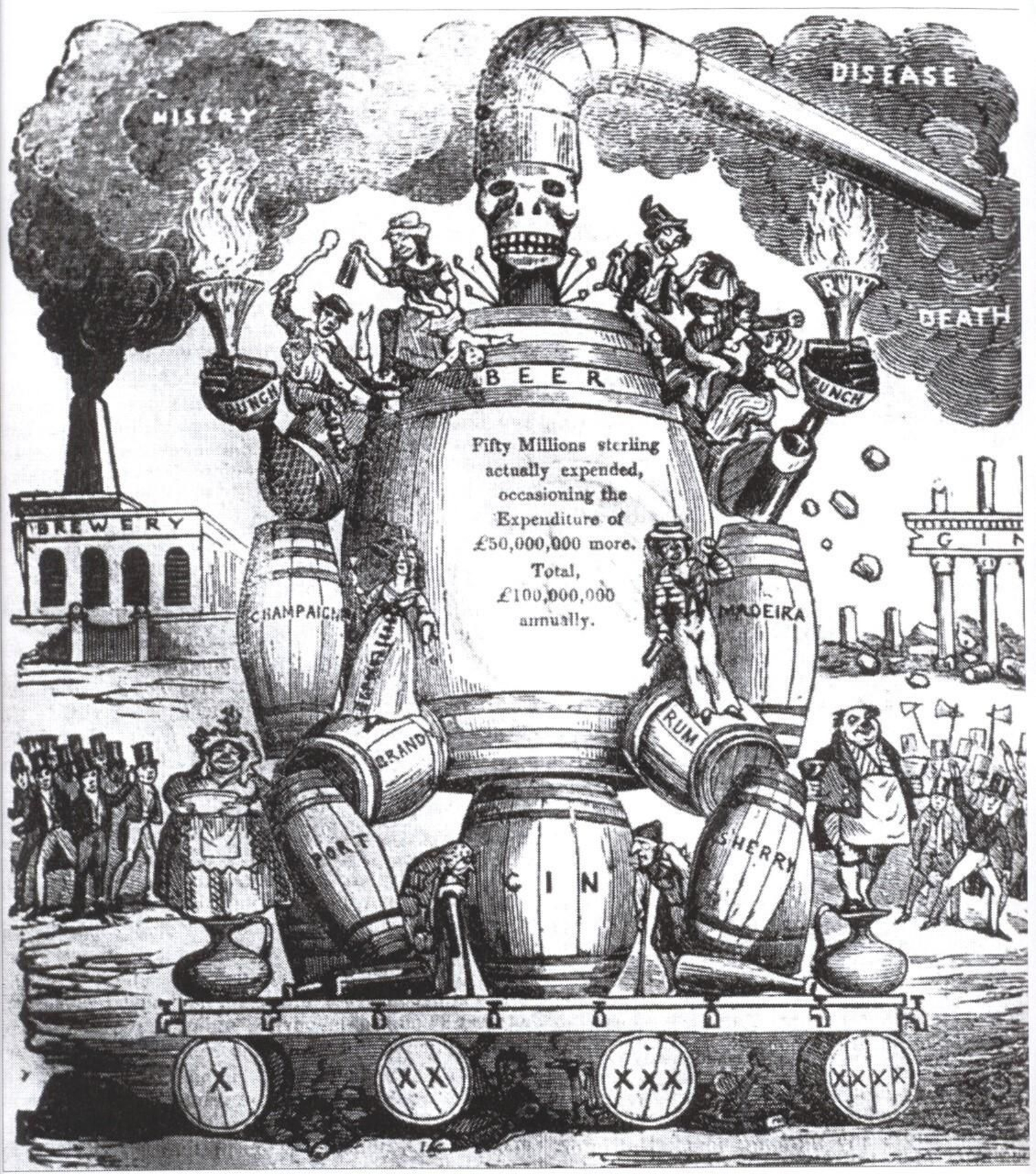 Los efectos negativos del alcohol en la Inglaterra victoriana.