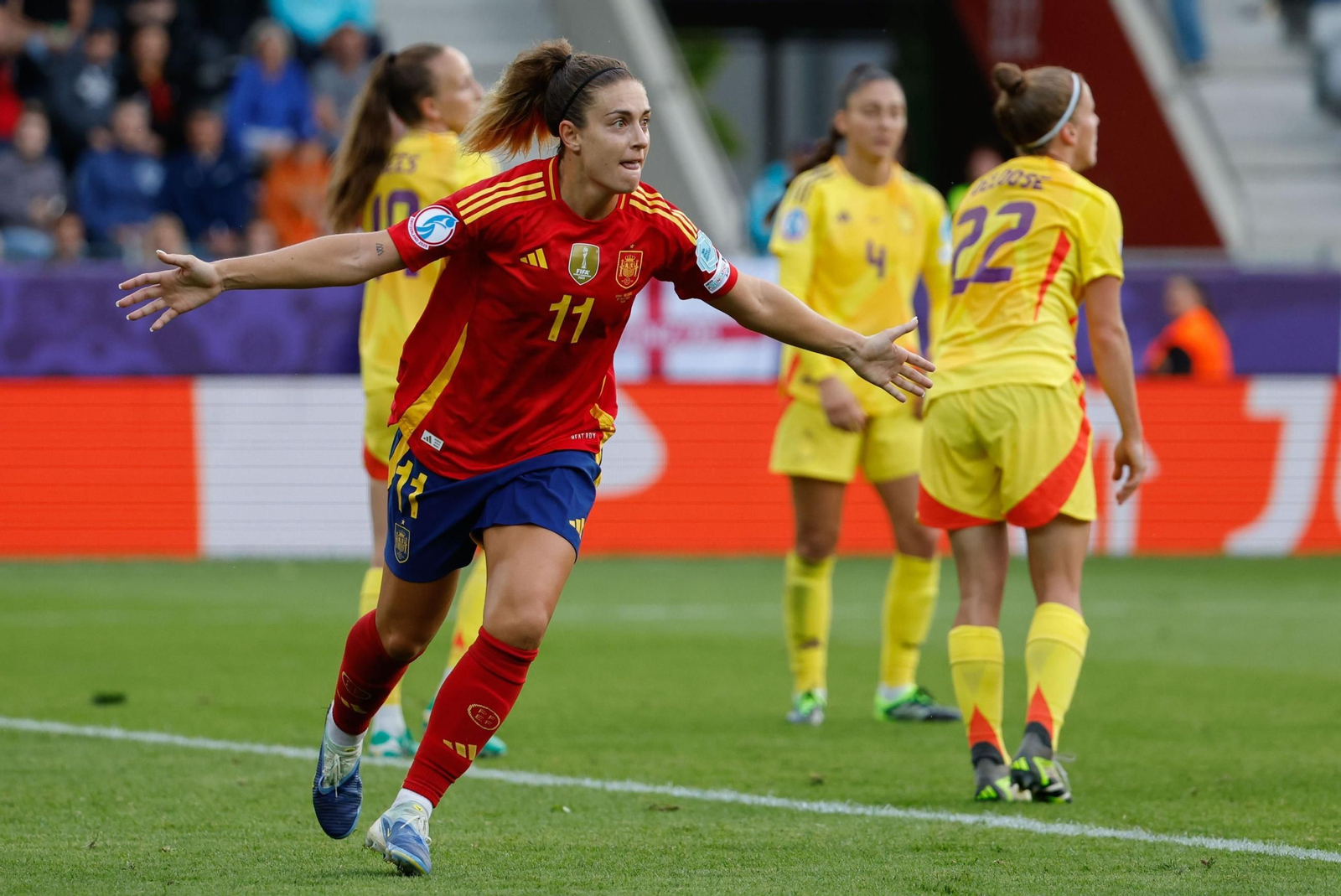 Las fotos de la goleada de España sobre Bélgica en la Eurocopa femenina