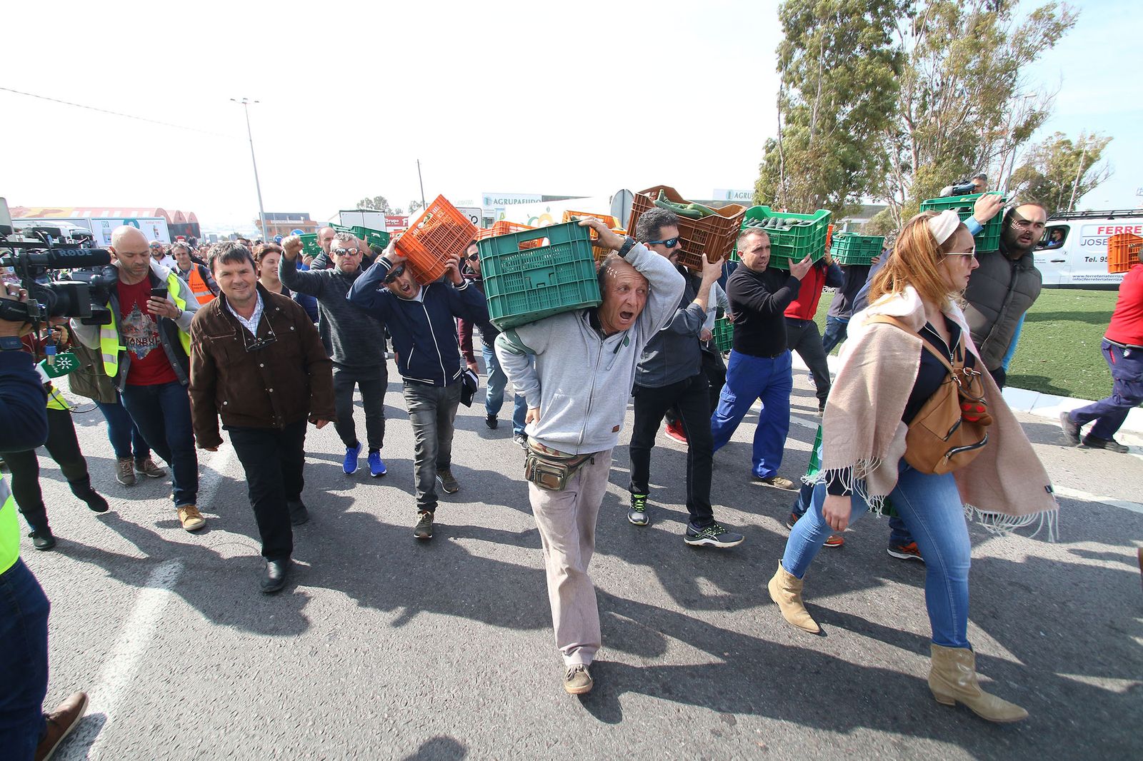 Las imágenes de la manifestación de agricultores