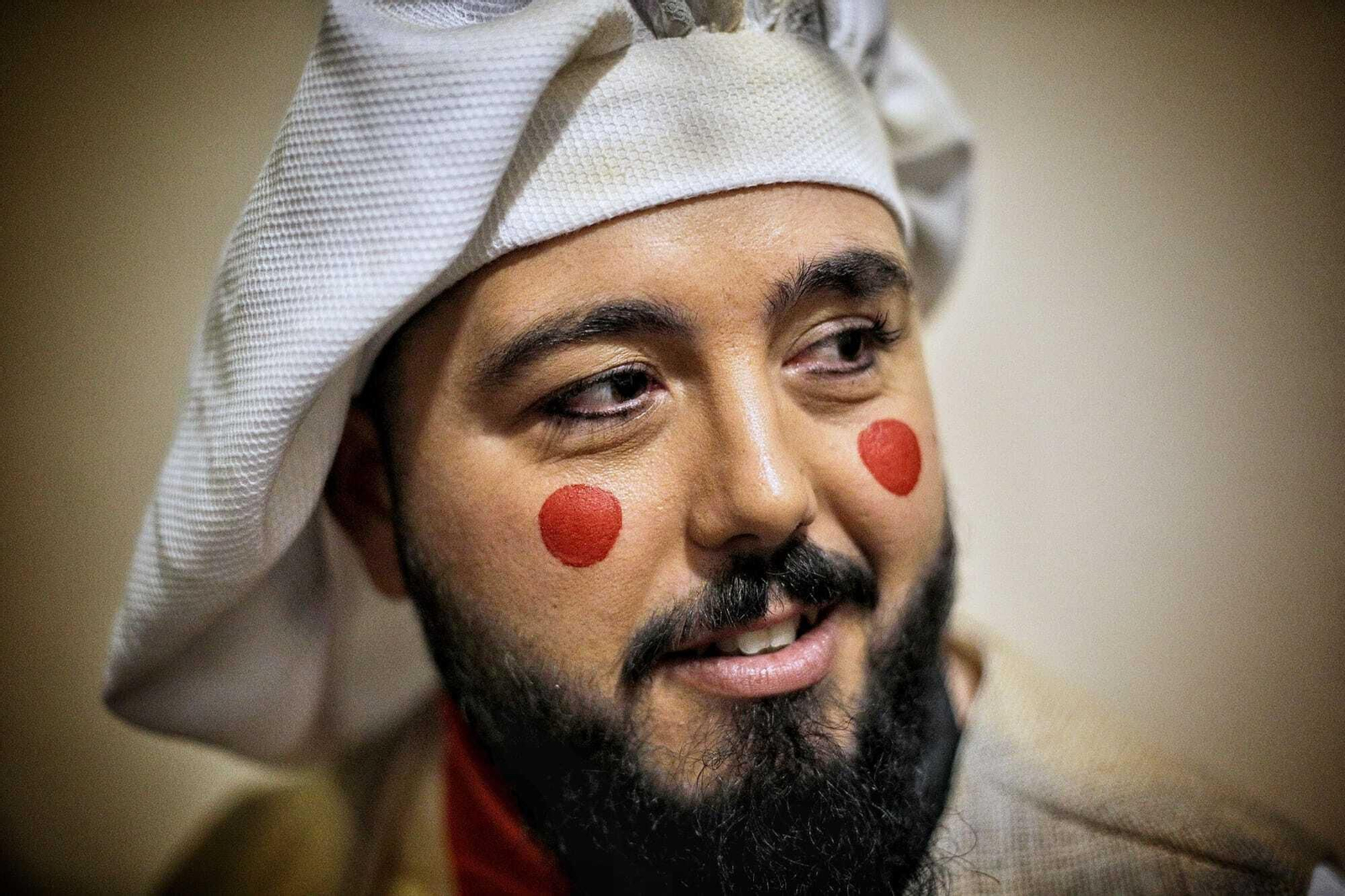 Comparsa 'La conquista del pan' en camerinos