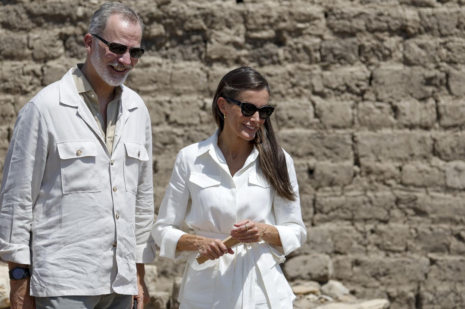 Las fotos de la visita de don Felipe y doña Letizia al Valle de los Reyes de Egipto, en Luxor