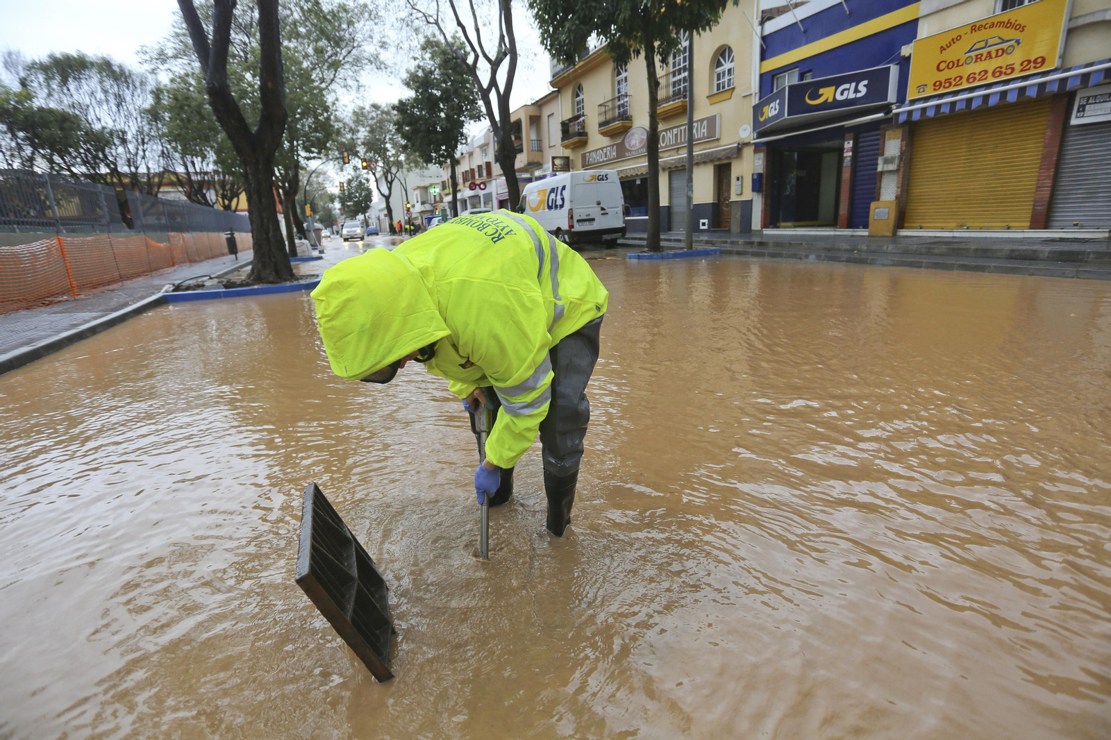 Campanillas anegada tras las lluvias, en fotos