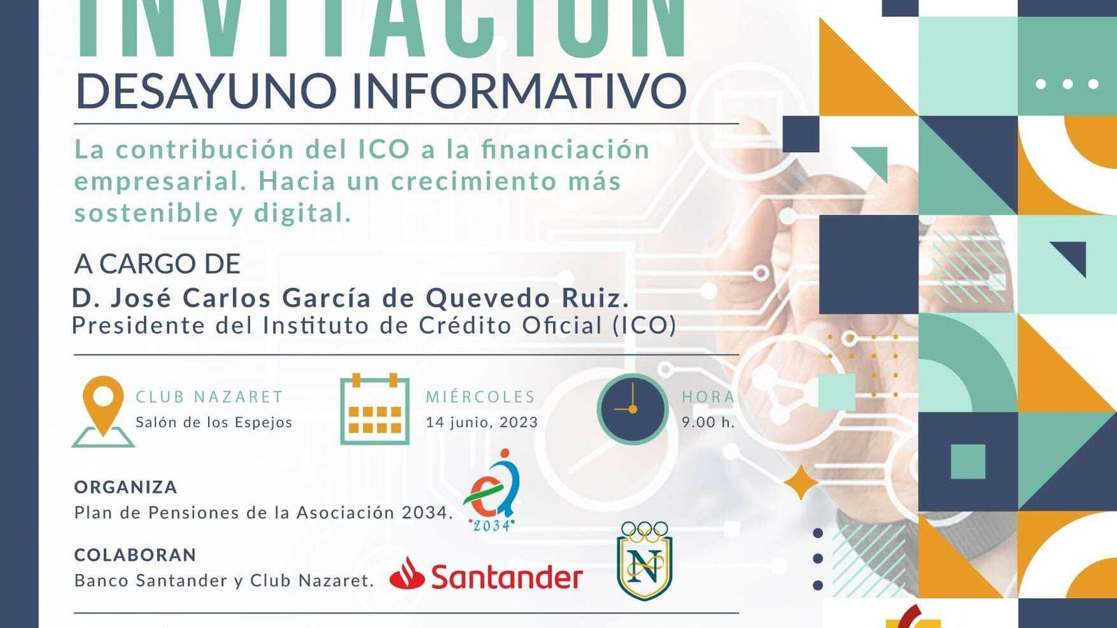 Cartel anunciador de la conferencia.