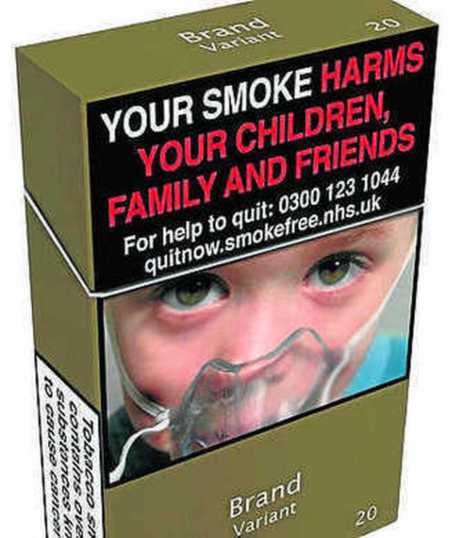 Cajetillas inglesas sin marca.