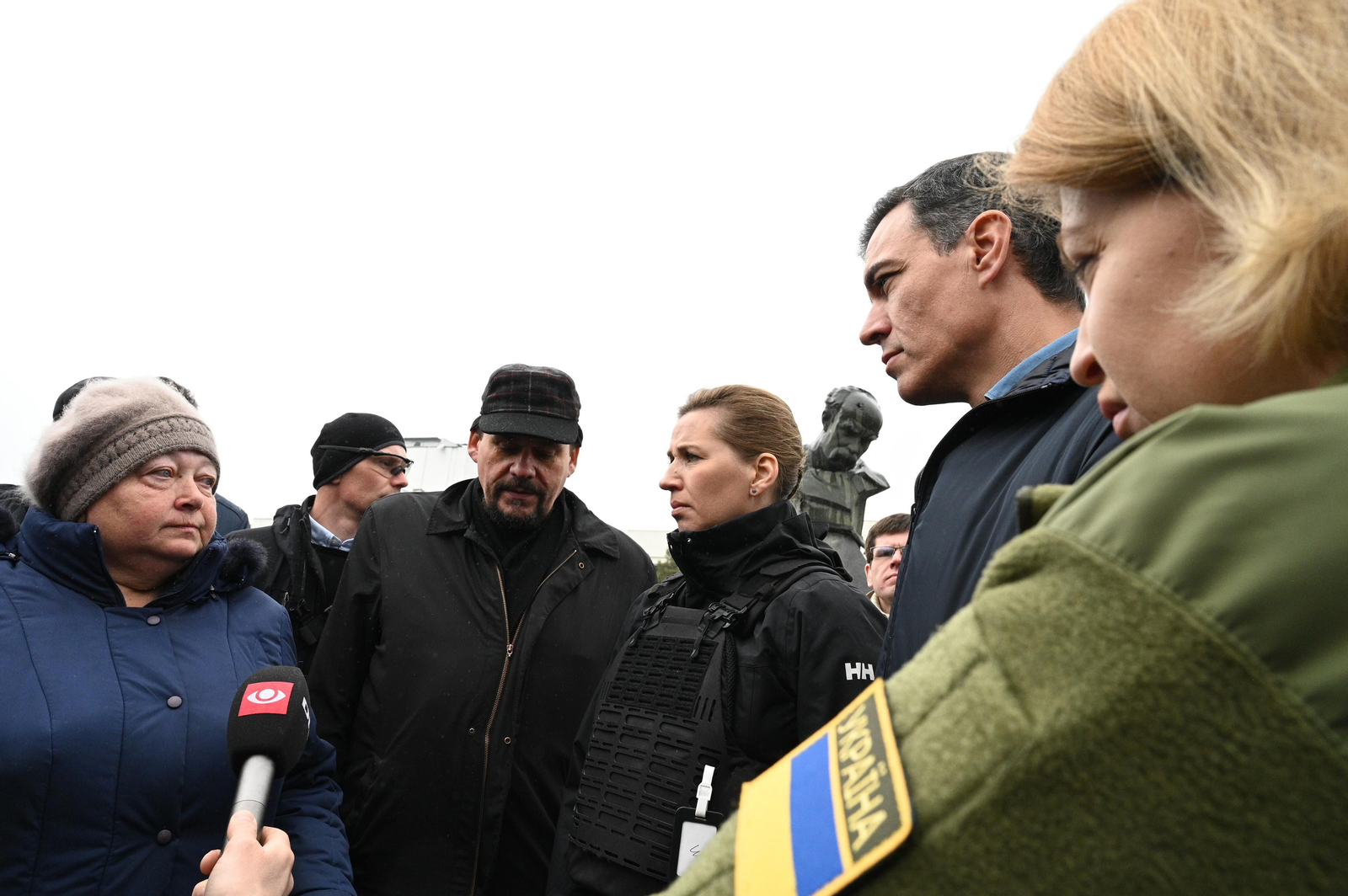 Visita de Pedro Sánchez a Borodyanka, en Ucrania