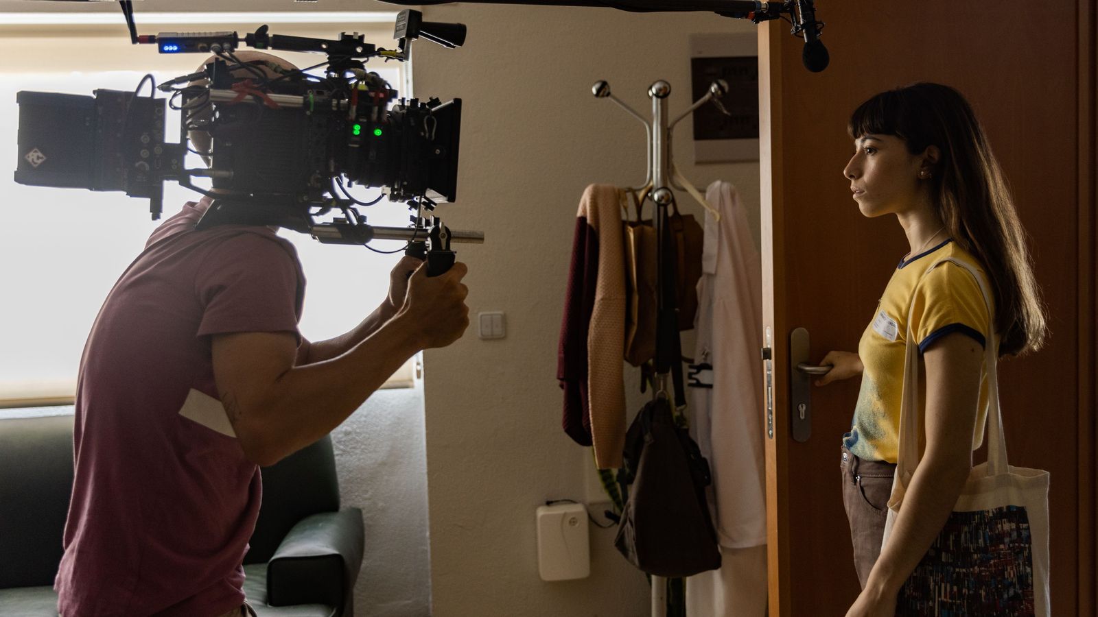 Numa Paredes durante un momento del rodaje.