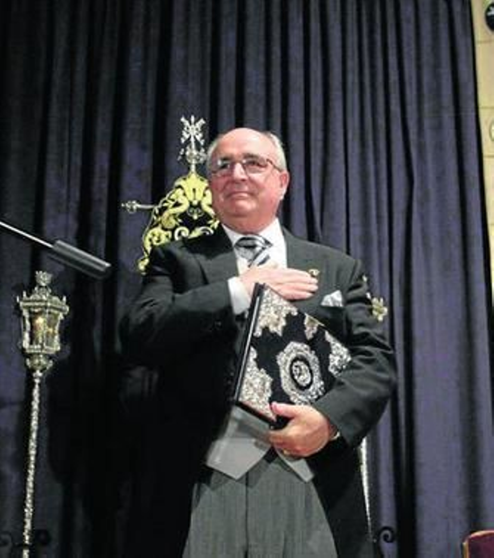 Juan Torres, durante el pregón de Semana Santa del año pasado.