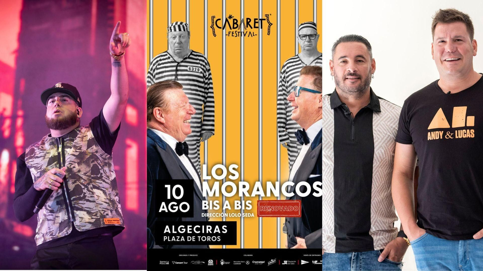 Maka, Los Morancos y Andy & Lucas, los artistas para el Cabaret Festival 2025.