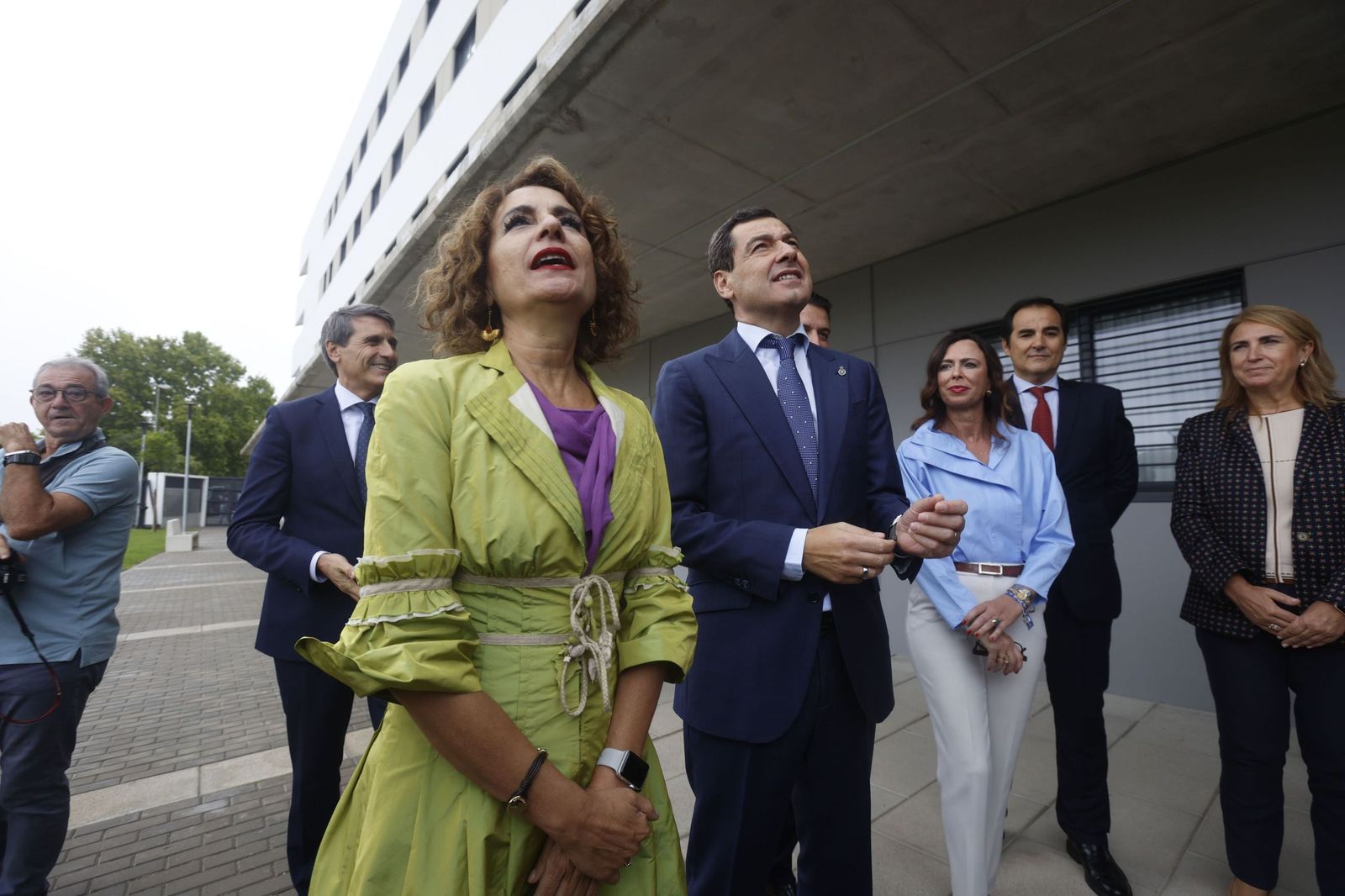 María Jesús Montero y Juanma Moreno en un acto en el que participaron juntos en Córdoba.