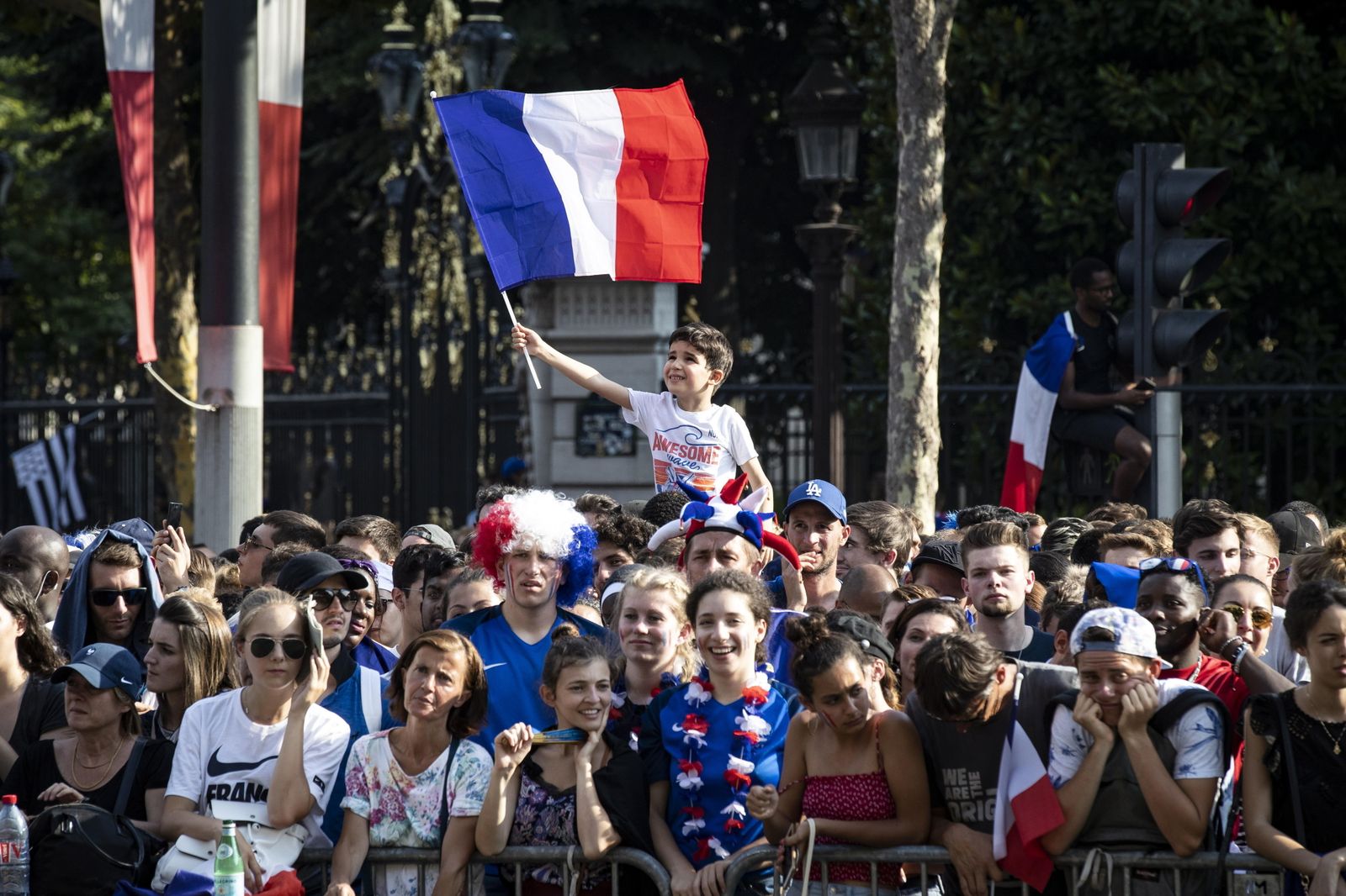 Francia celebra el triunfo de su selección en el Mundial