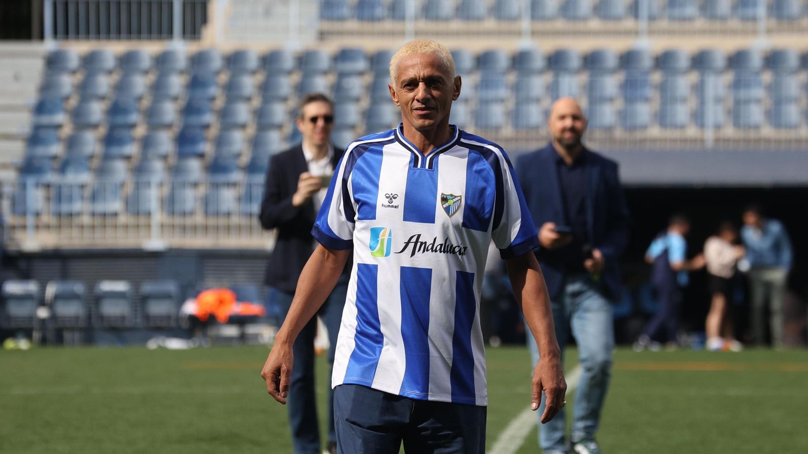 Darío Silva y Dely Valdés: las fotos del regreso de la Doble D a La Rosaleda