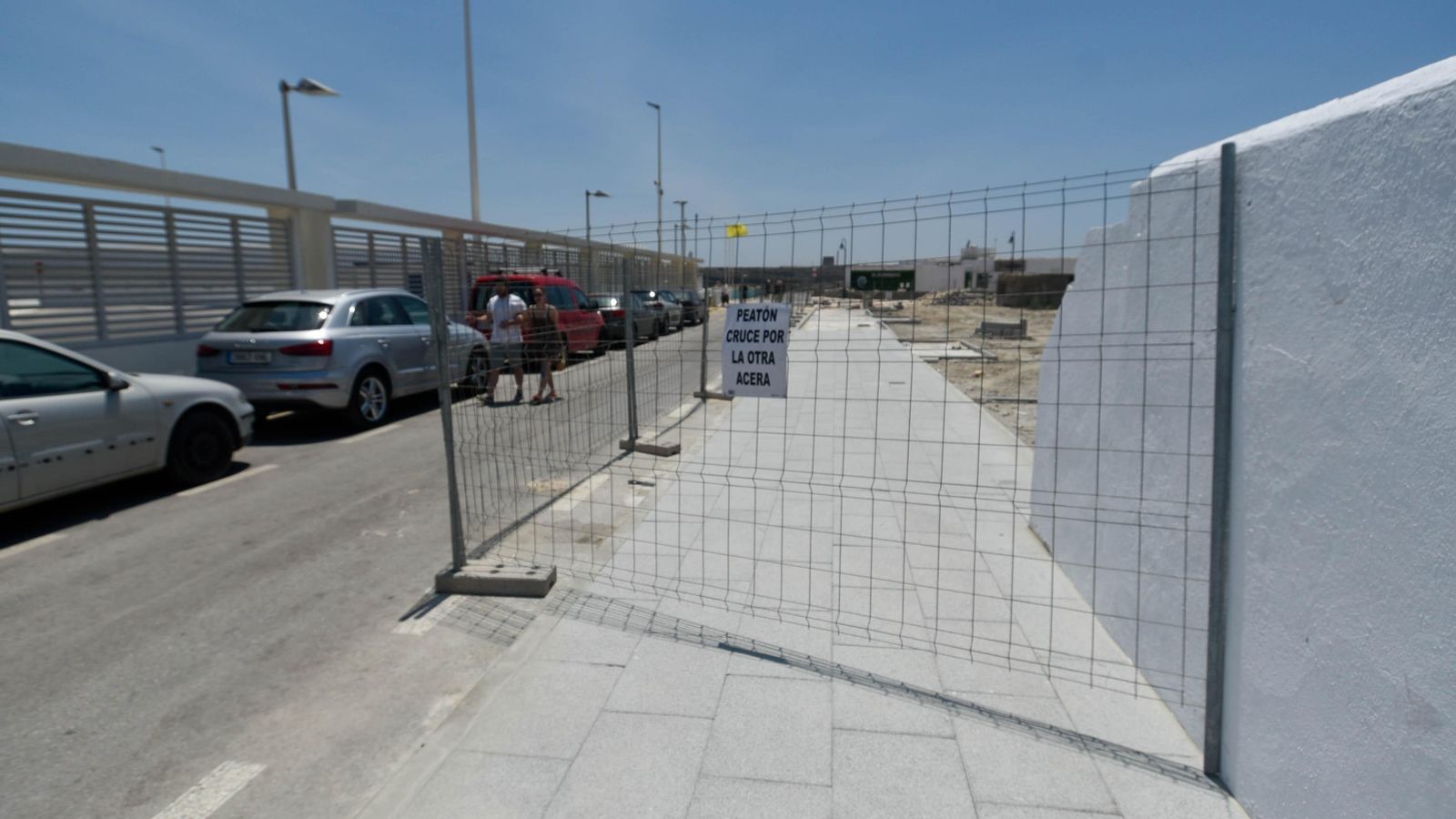 Tareas para ensanchar las aceras