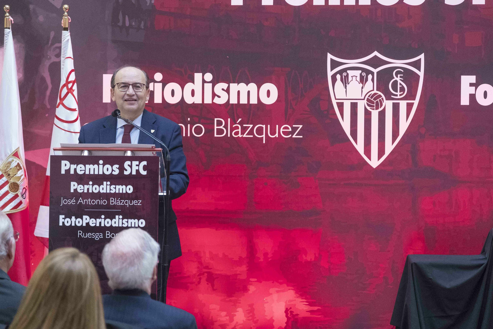 José Castro, ayer durante su intervención en la entrega de los premios Blázquez.