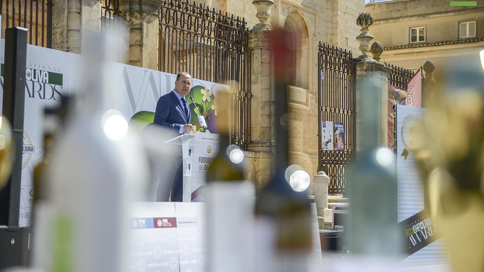 Javier Olmedo, en la presentación del acto.