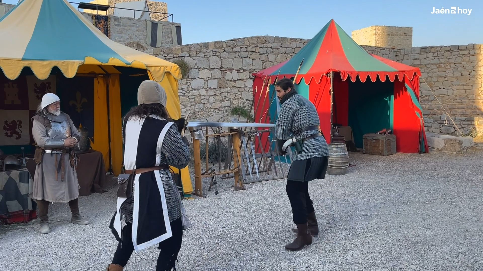 Moradores del Castillo de Jaén, recreación histórica de la Edad Media en el Cerro de Santa Catalina