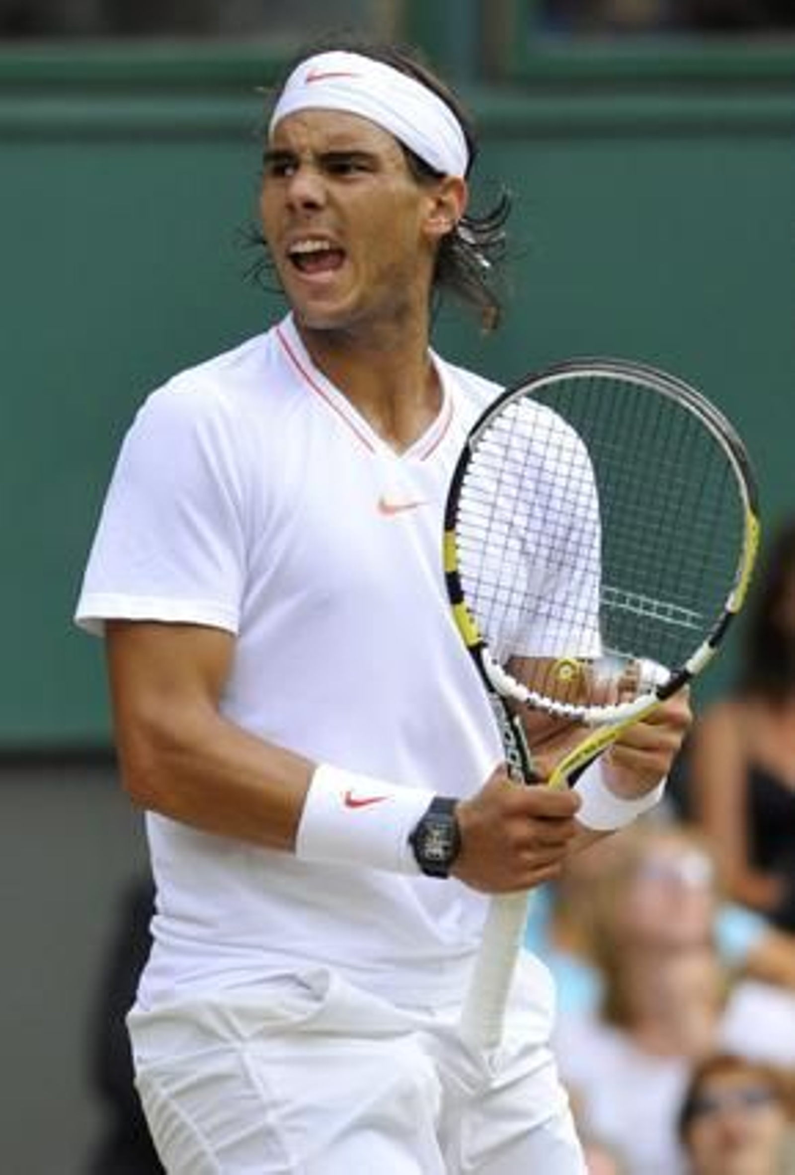 Rafa Nadal durante la final de Wimbledon.

Foto: reuters