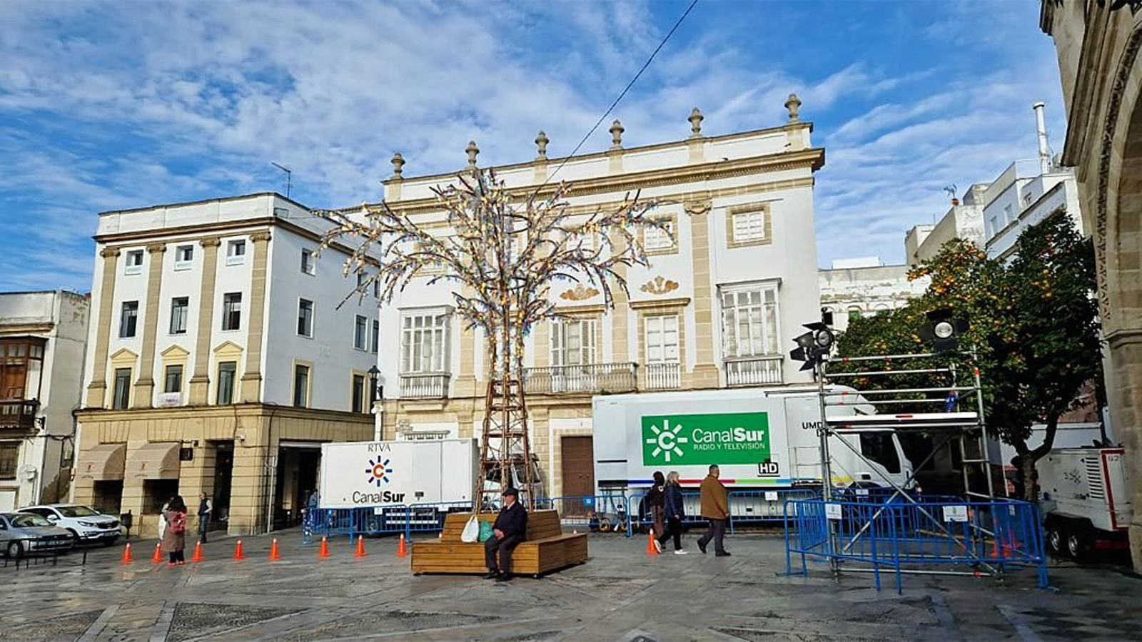 Momentos de las Campanadas de Canal Sur en Jerez para celebrar el Fin de Año