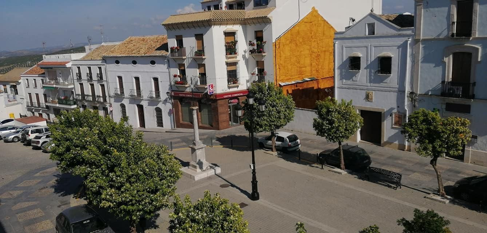 Una imagen de Espejo en pleno estado de alarma, con las calles vacías.