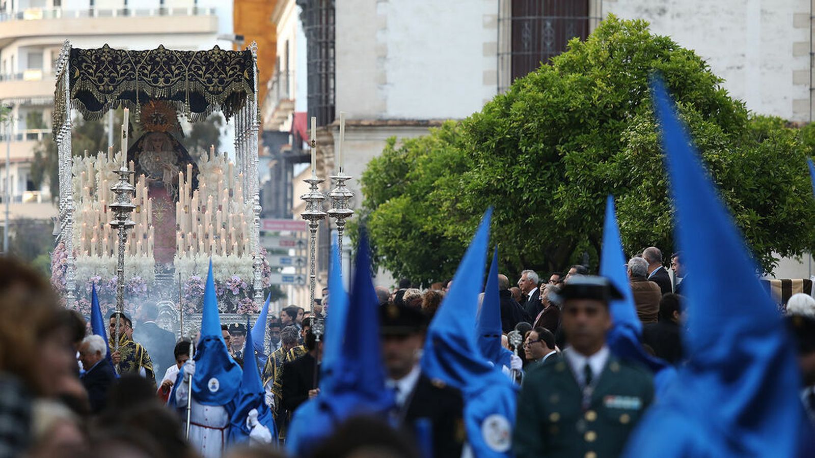 María Santísima de la Concepción Coronada en la tarde del Viernes Santo.