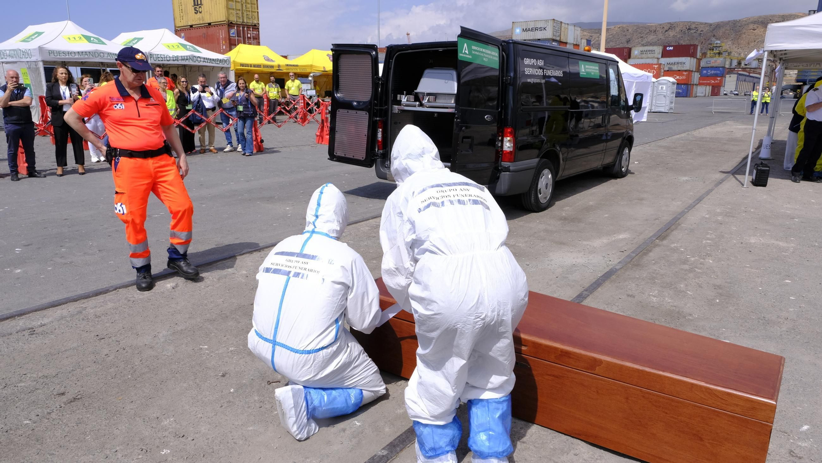 Ejercicio Marsec25 simulacro, en el Puerto de Almería, en imágenes