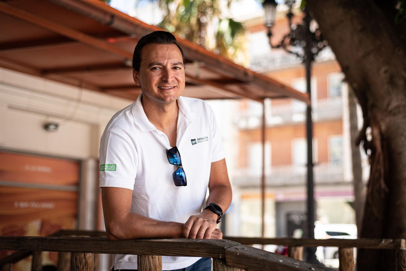 Manuel Mojarro, presidente de Atena, momentos antes de la entrevista concedida a este periódico.