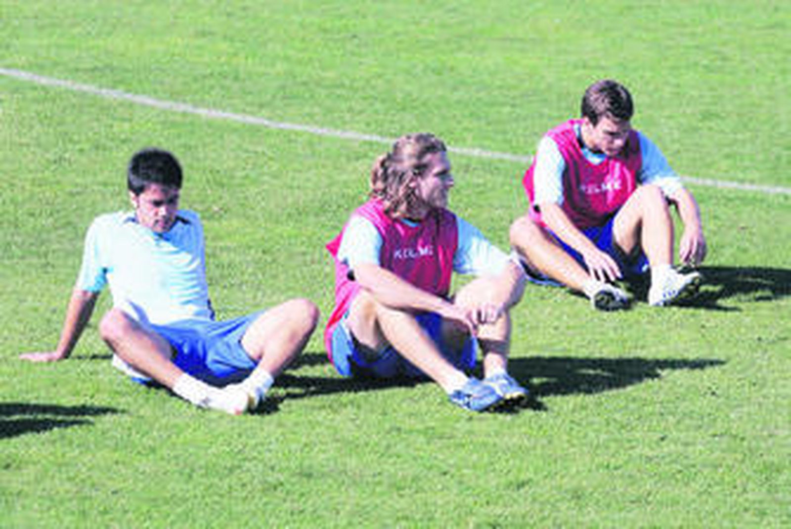Jaume Costa, con cara de circunstancias al término de un entreno.