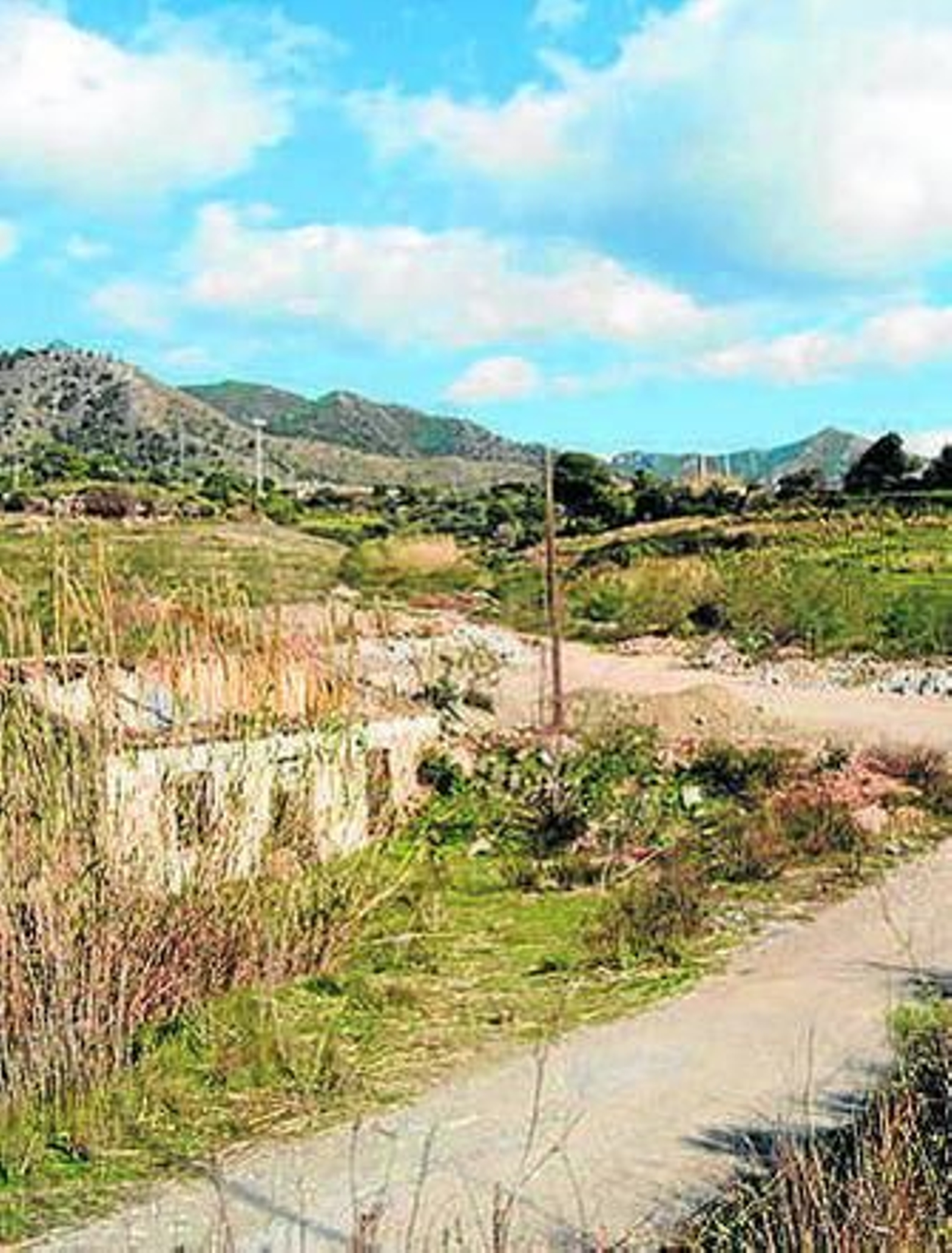 El terreno donde se construirá.