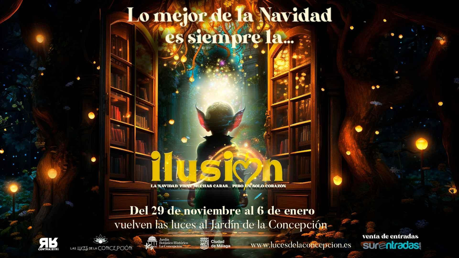 El cartel promocional de Ilusión, el nuevo espectáculo de luces del Jardín Botánico El cartel promocional de Ilusión, el nuevo espectáculo de luces del Jardín Botánico