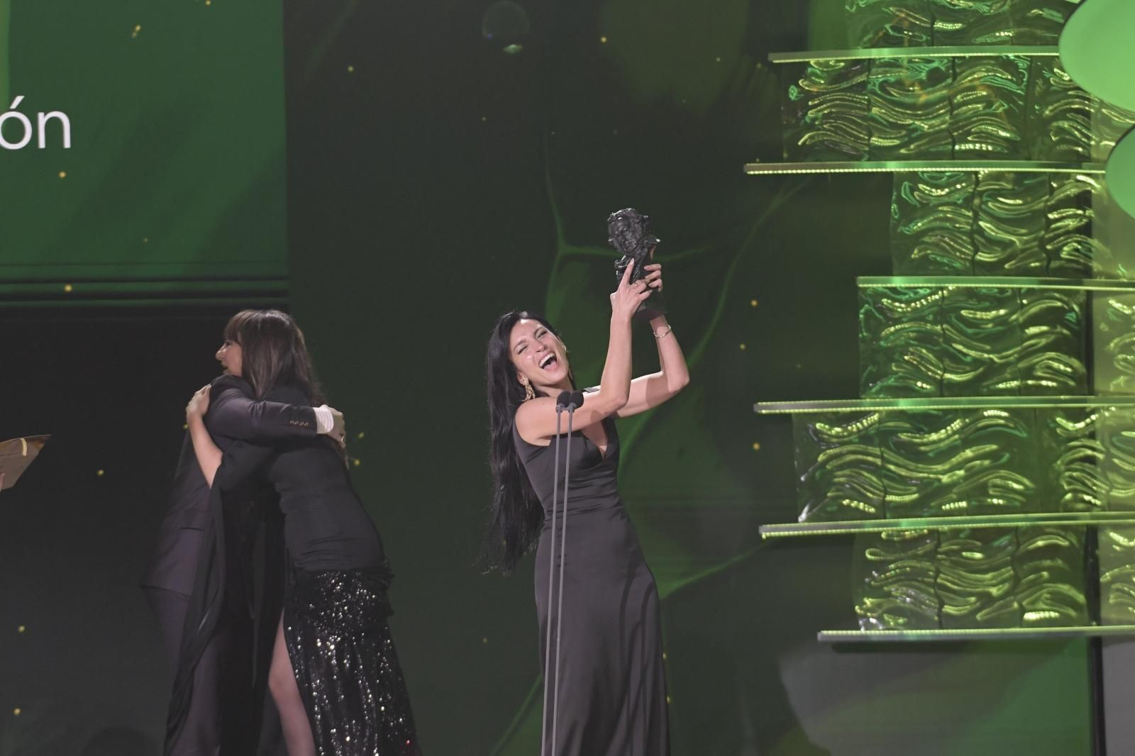 La cantante ´La Tania´, recoge el Goya a Mejor Canción Original por 'Los Almendros'