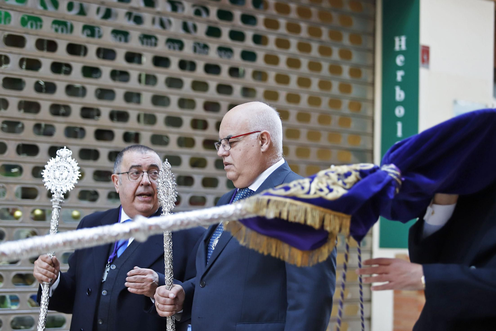 Imágenes de la procesión de la Purísima Concepción por las calles del el centro