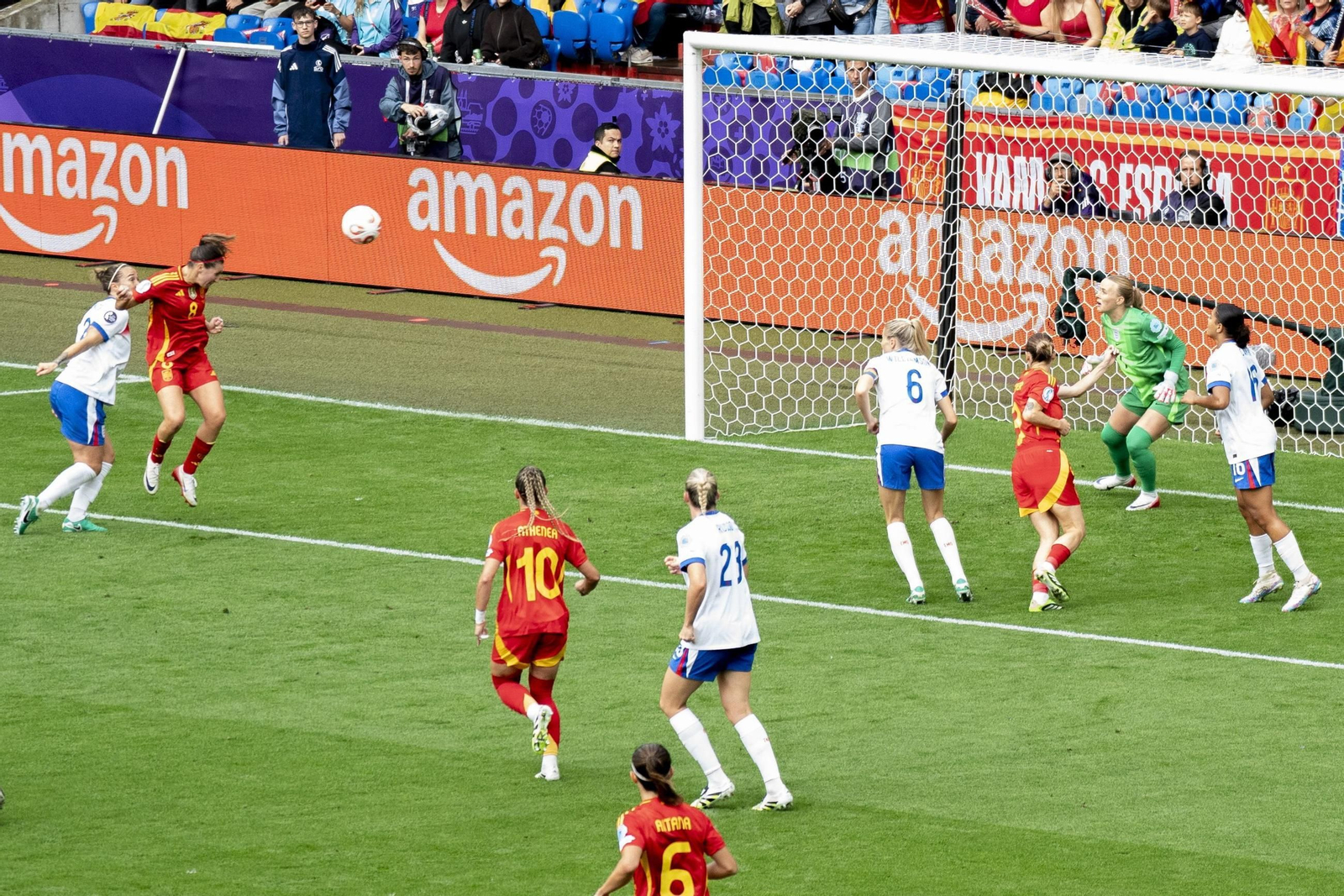 Las mejores imágenes de la final España - Inglaterra de la Eurocopa femenina