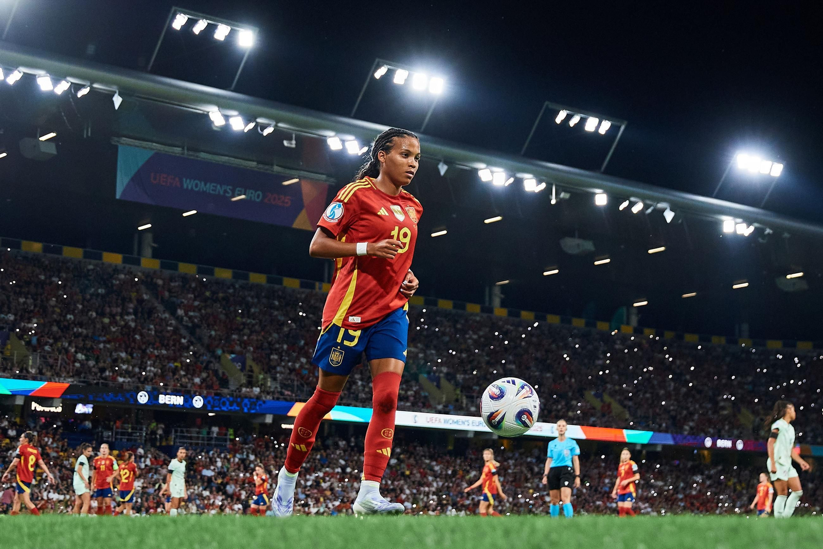 Las fotos del España - Portugal en la Eurocopa femenina