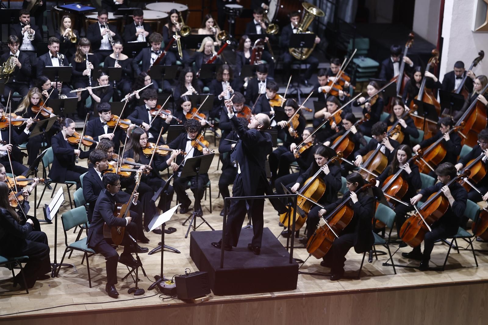 Las fotos de la presentación del nuevo himno del Málaga CF en el Conservatorio Superior de Málaga
