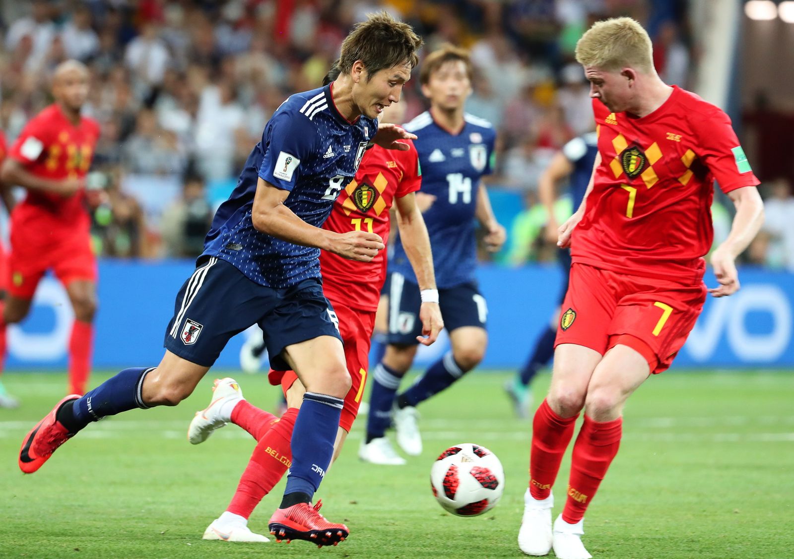 Las imágenes del Bélgica-Japón