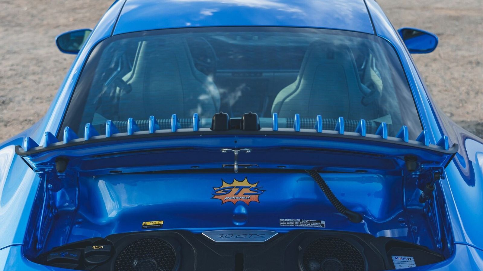 Detalle en el alerón del Porsche edición Sally