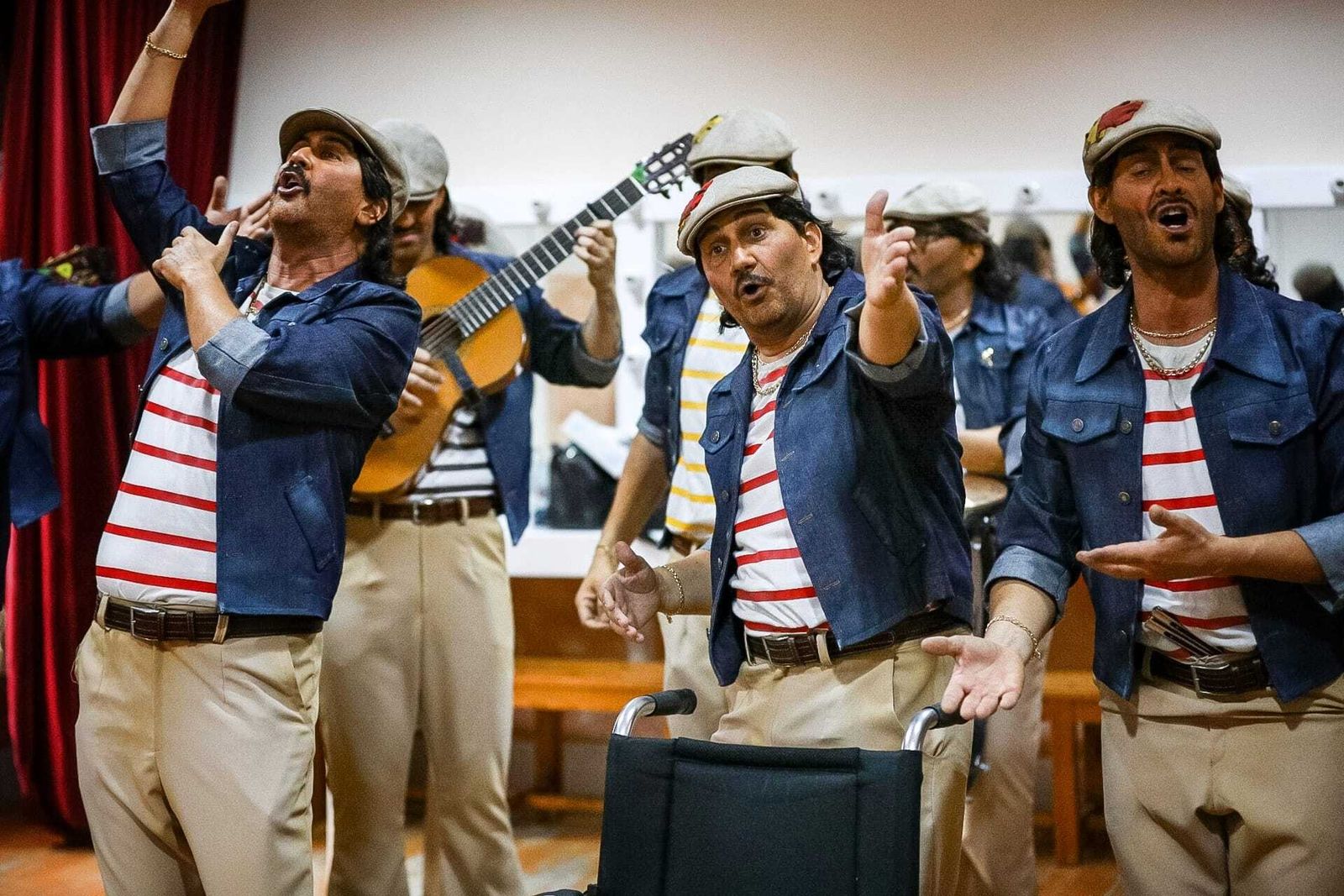 El ambiente en los camerinos del teatro