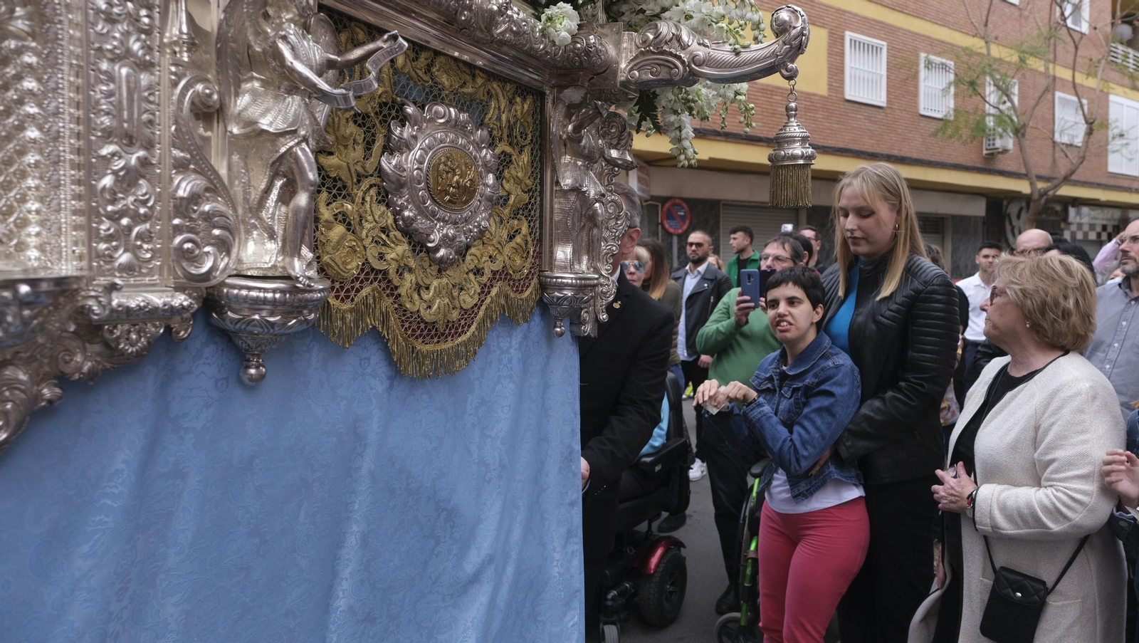 La procesión de Los Ángeles en Almería, en imágenes