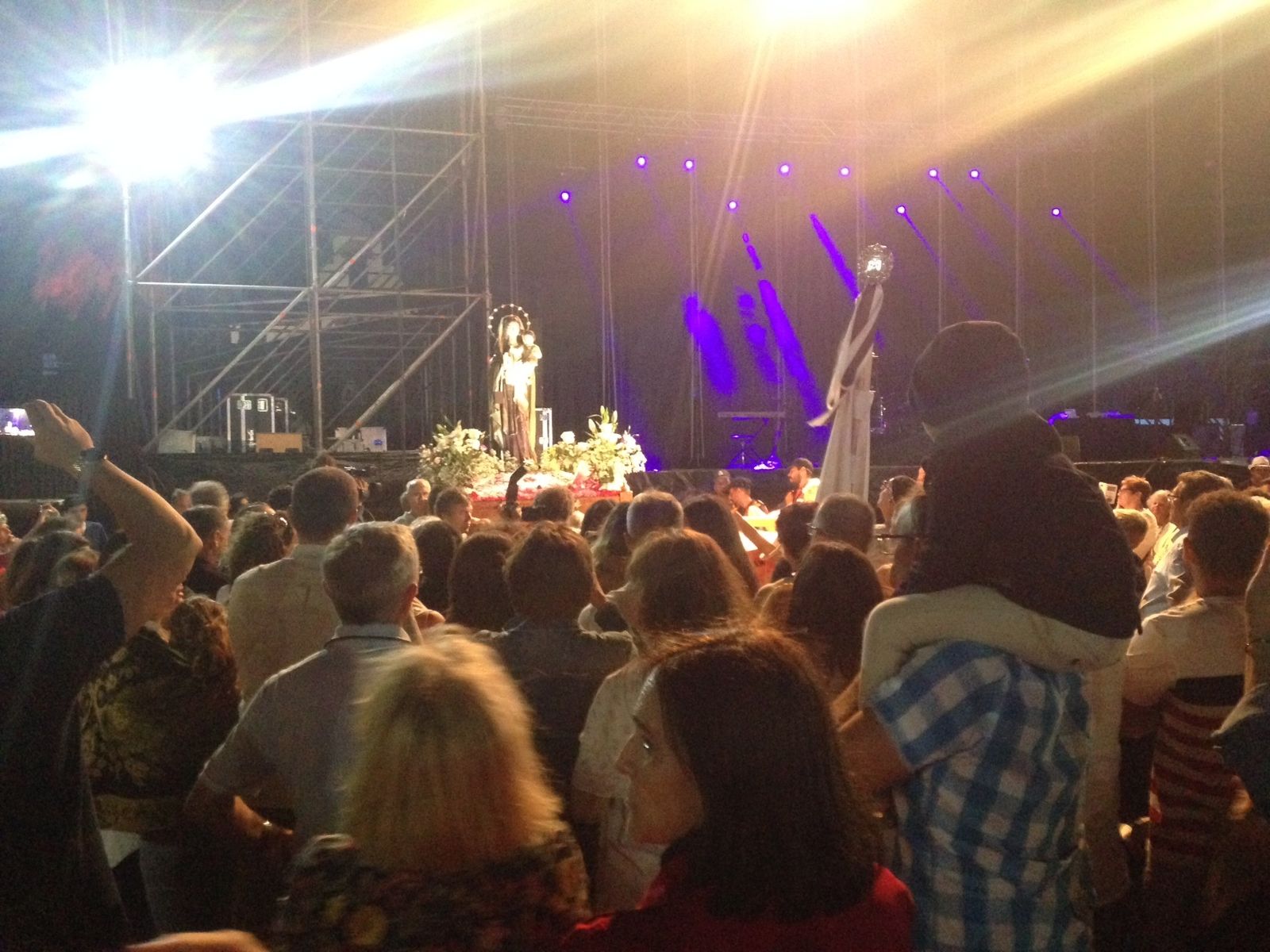 La Virgen del Carmen, en las instalaciones del Concert Music Festival el pasado año