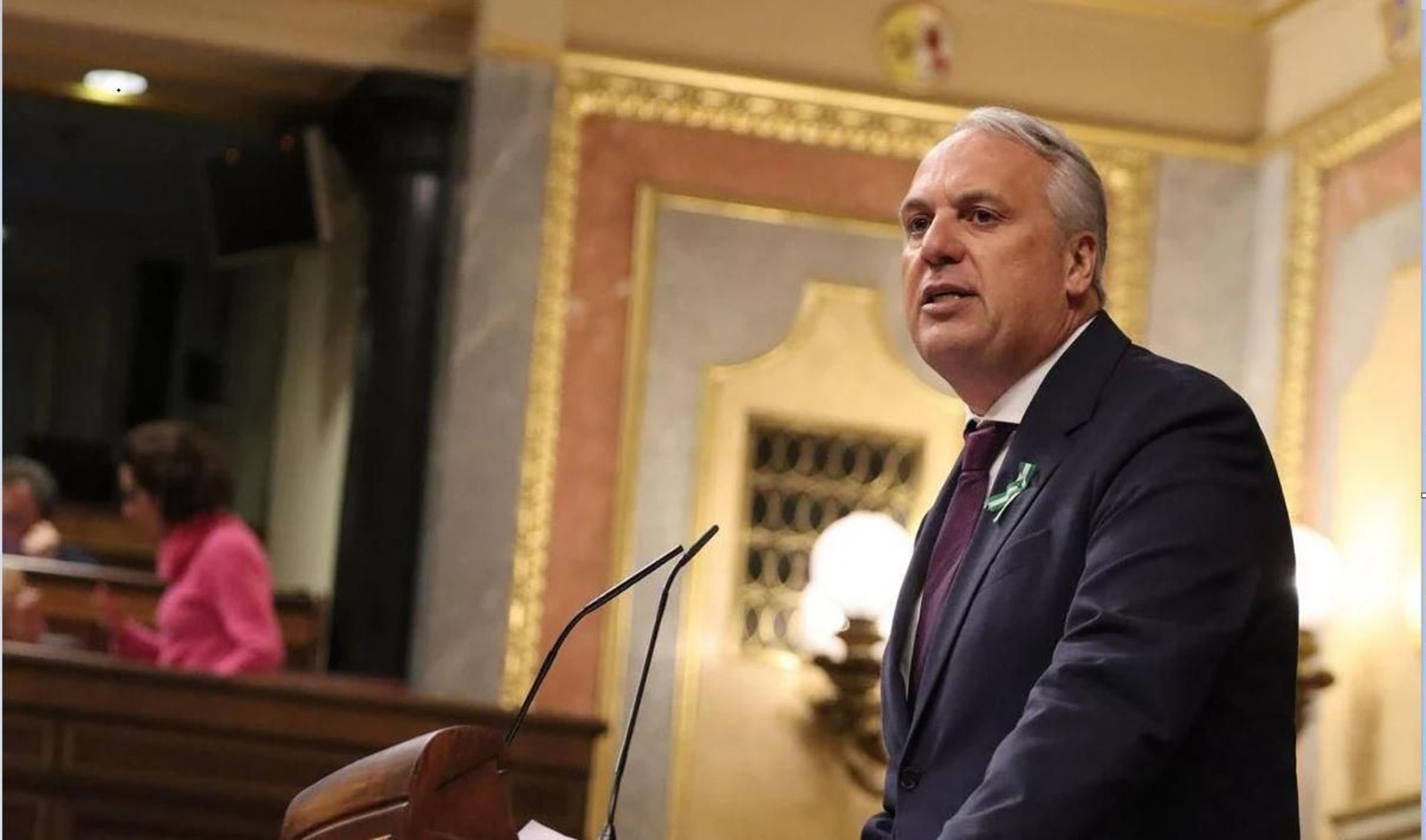 El alcalde de San Roque, Juan Carlos Ruiz Boix, en el Congreso