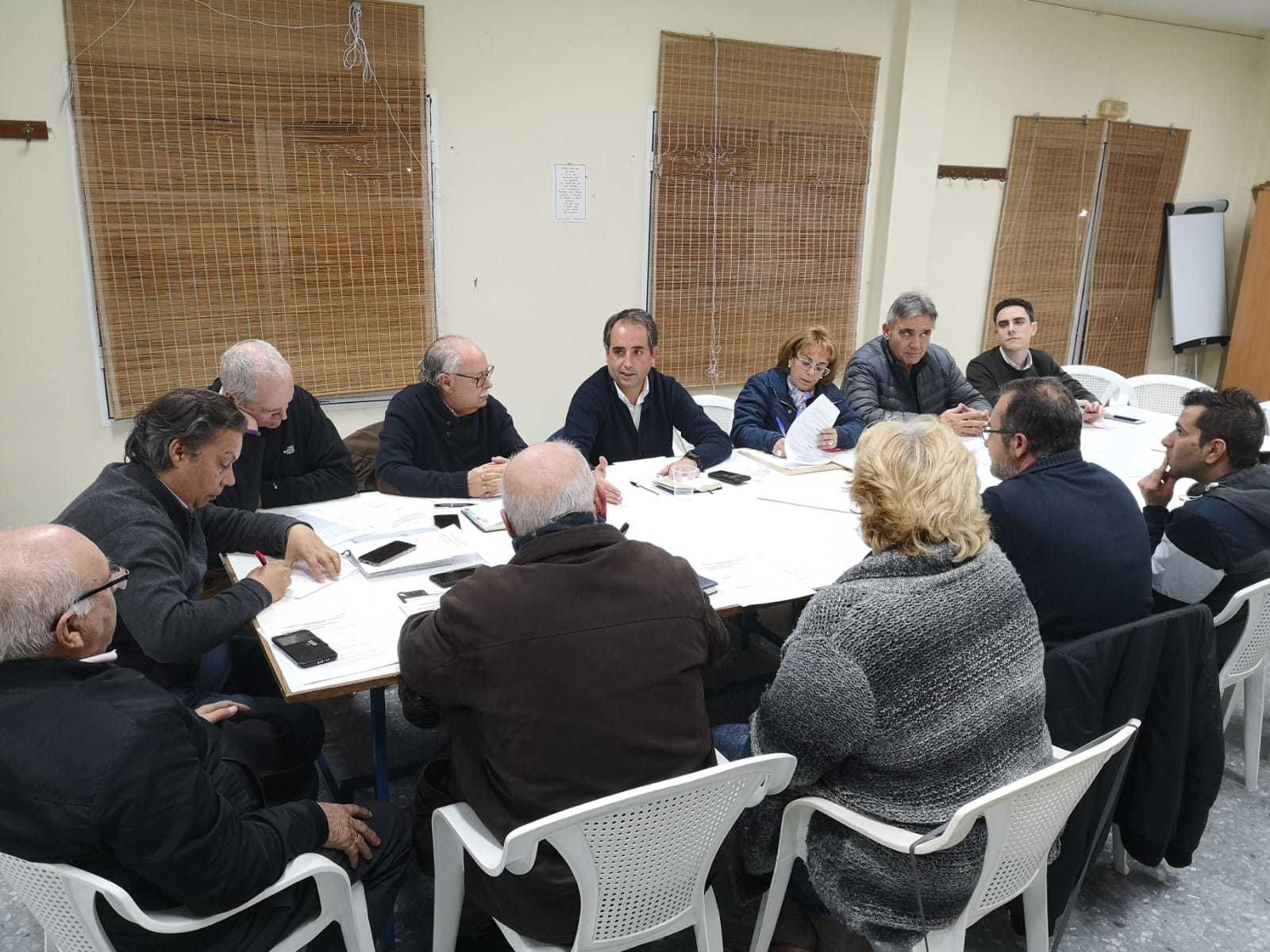 Un momento de la reunión de Saldaña con miembros de la coordinadora.