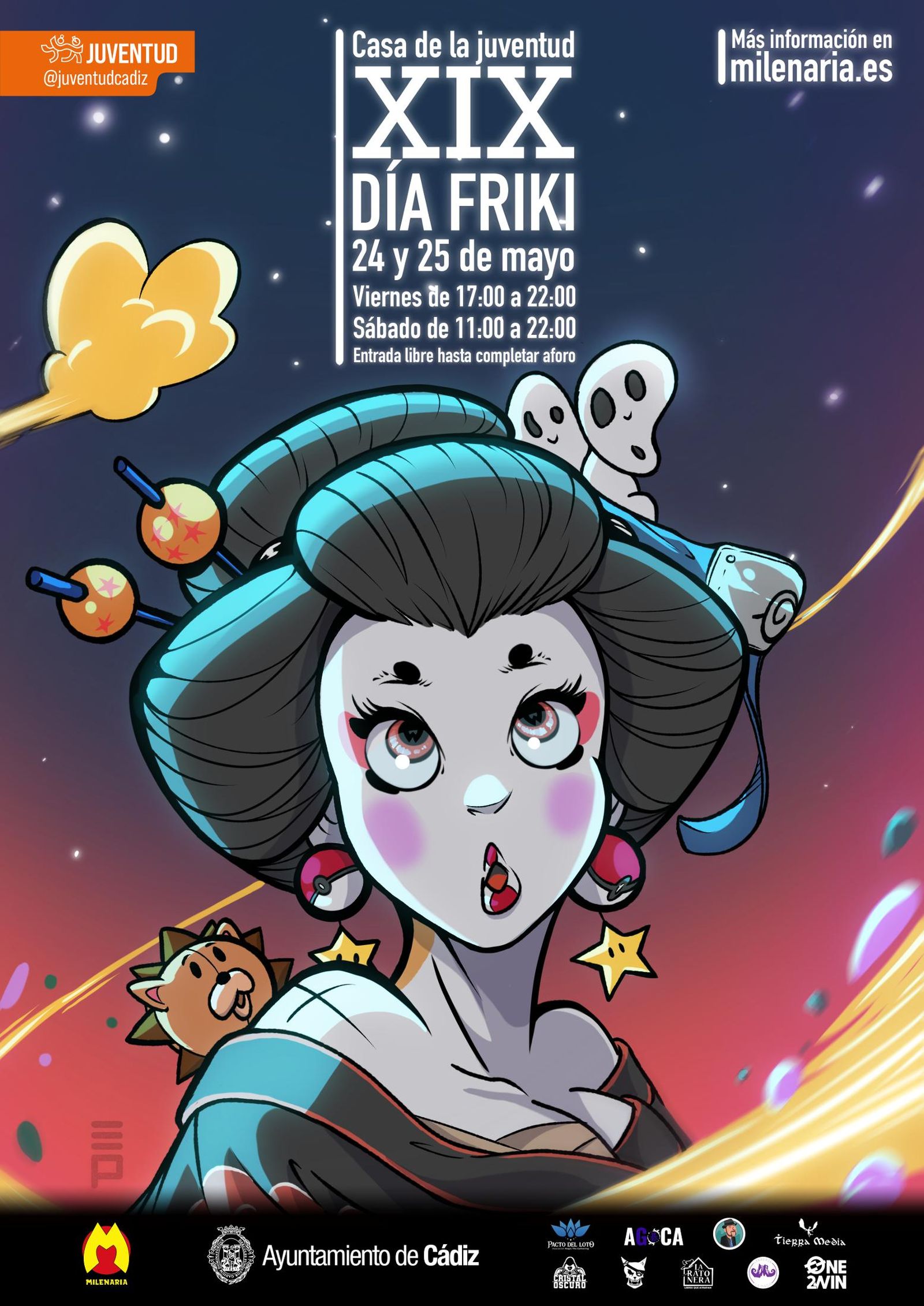Cartel anunciador del evento friki