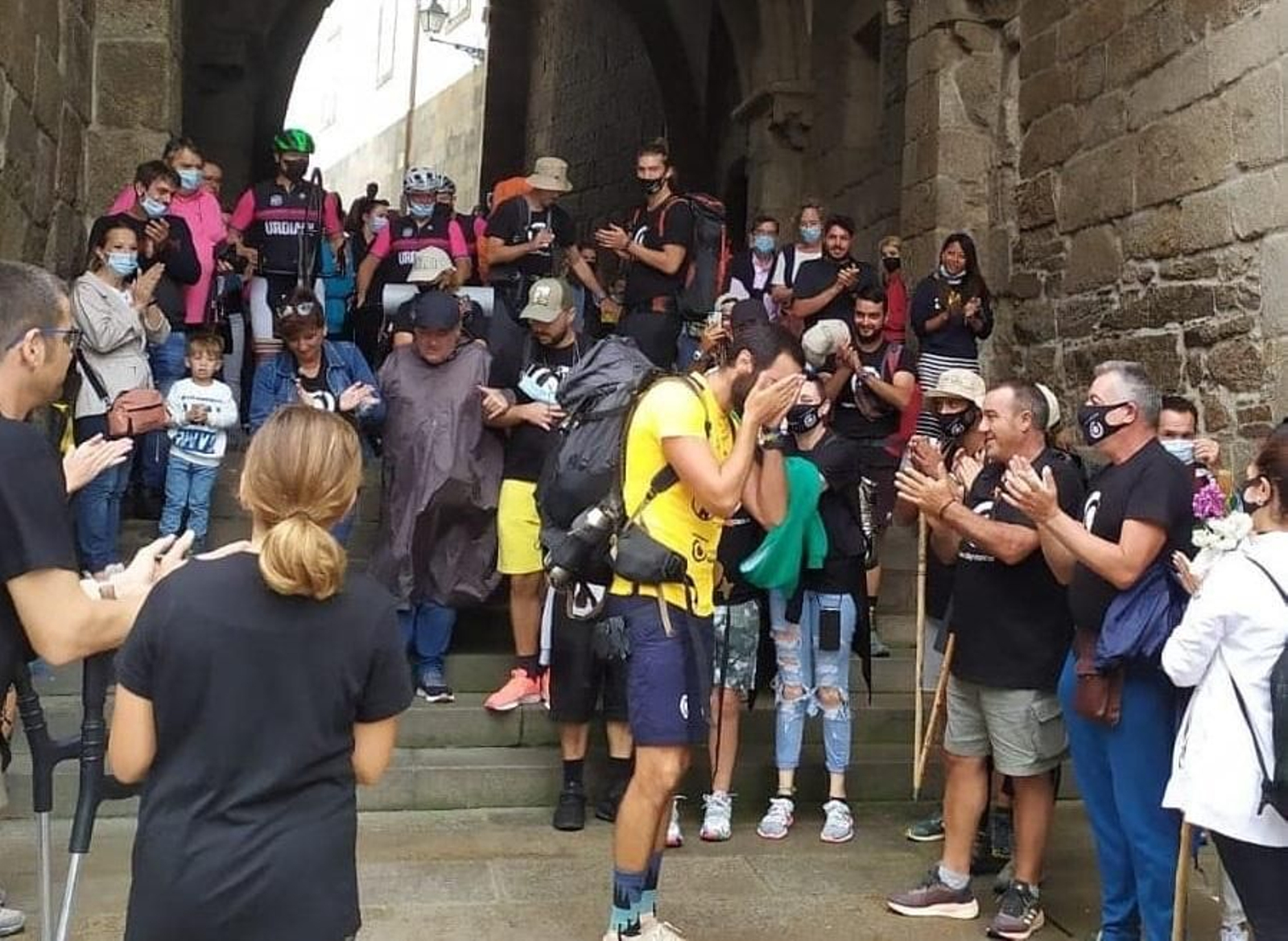 El algecireño Pedro Hidalgo culmina su reto Objetivo Santiago