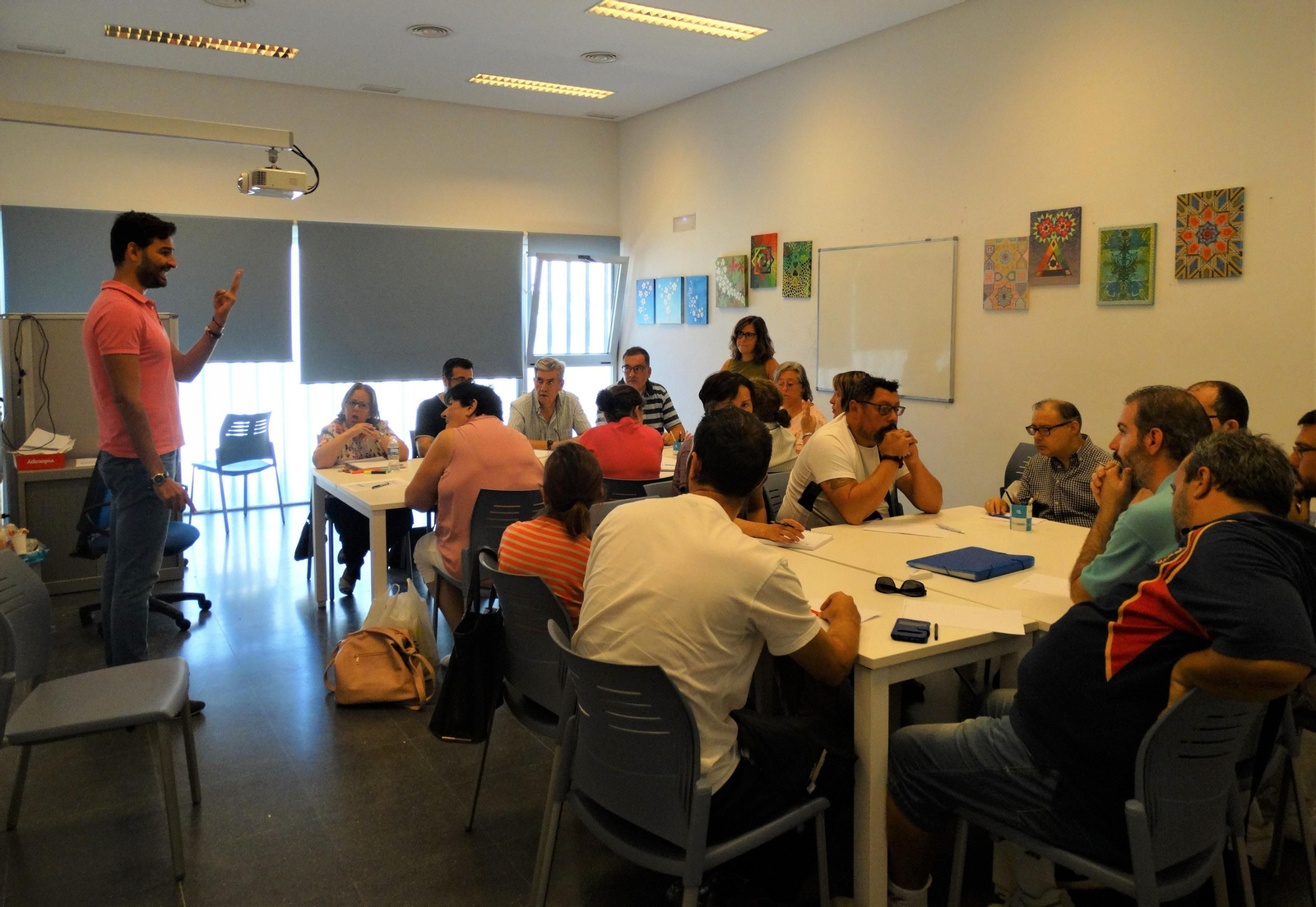 Una sesión en el Centro de Rehabilitación Psicosocial.