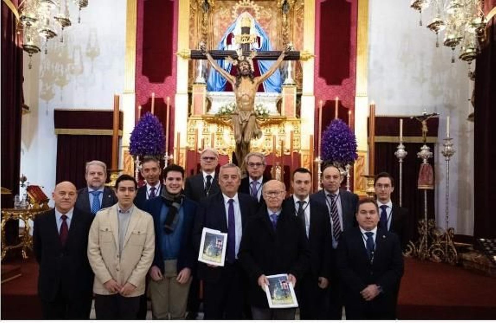 Acto de entrega de la partitura en la Iglesia Santa María de la Esperanza.